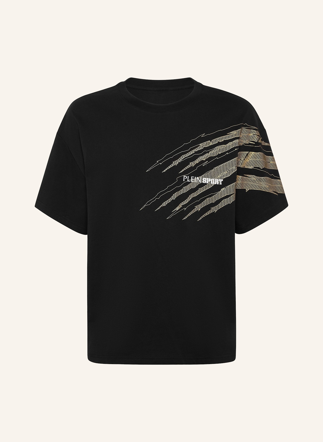 PLEIN SPORT PLEIN SPORT T-Shirt Rundhalsausschnitt Ss SCRATCH: SCHWARZ