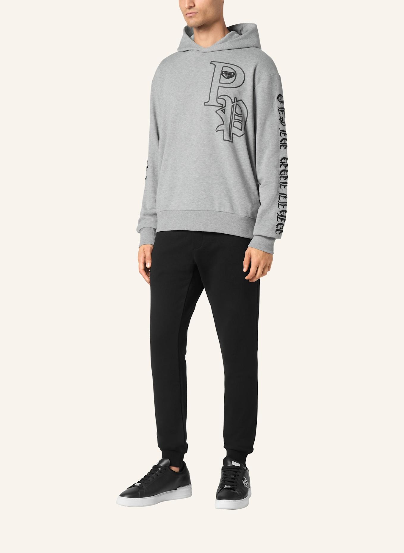 PHILIPP PLEIN PHILIPP PLEIN Hoodie GOTHIC PLEIN: GRAU