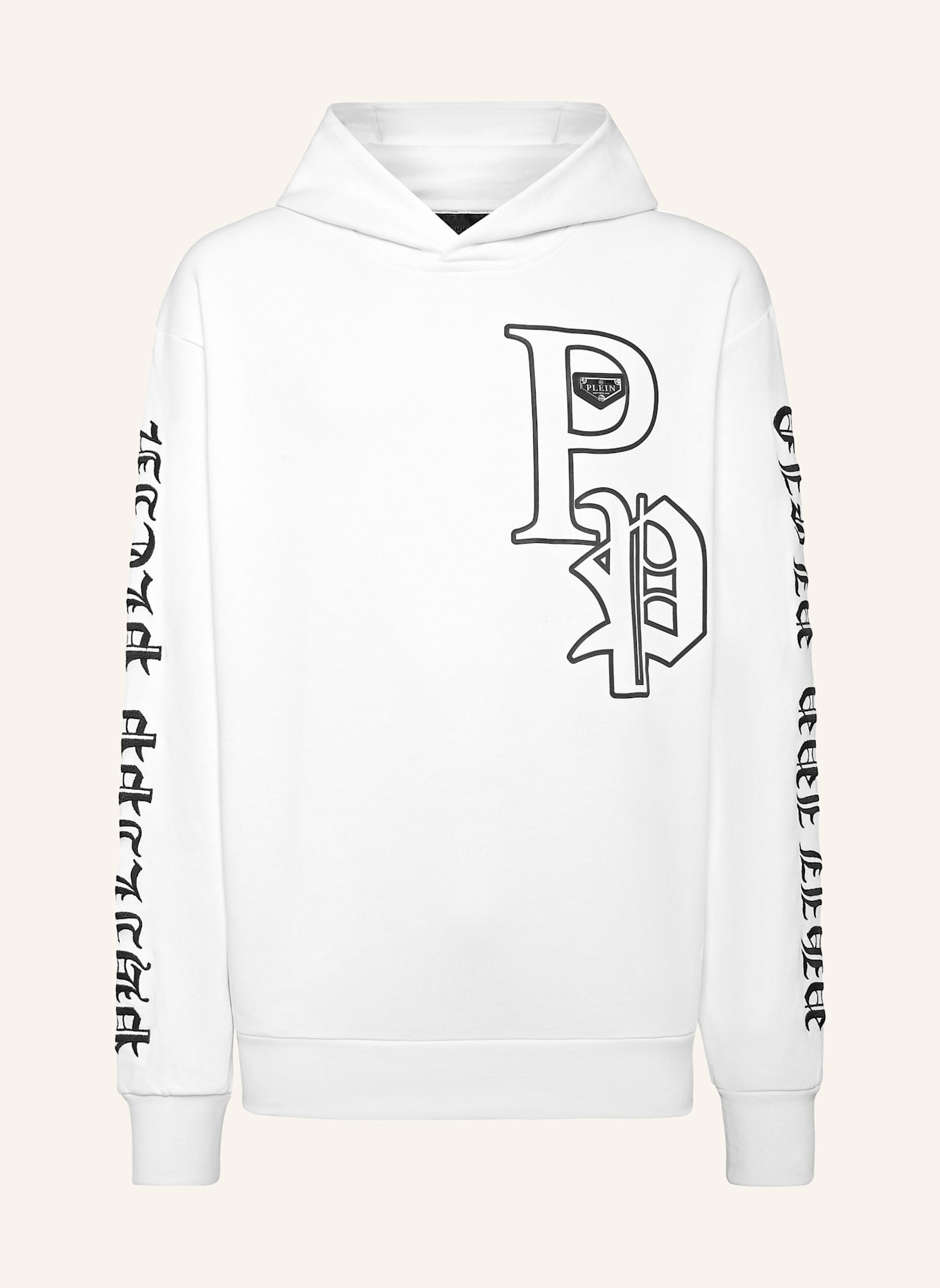 PHILIPP PLEIN PHILIPP PLEIN Hoodie GOTHIC PLEIN: WEISS
