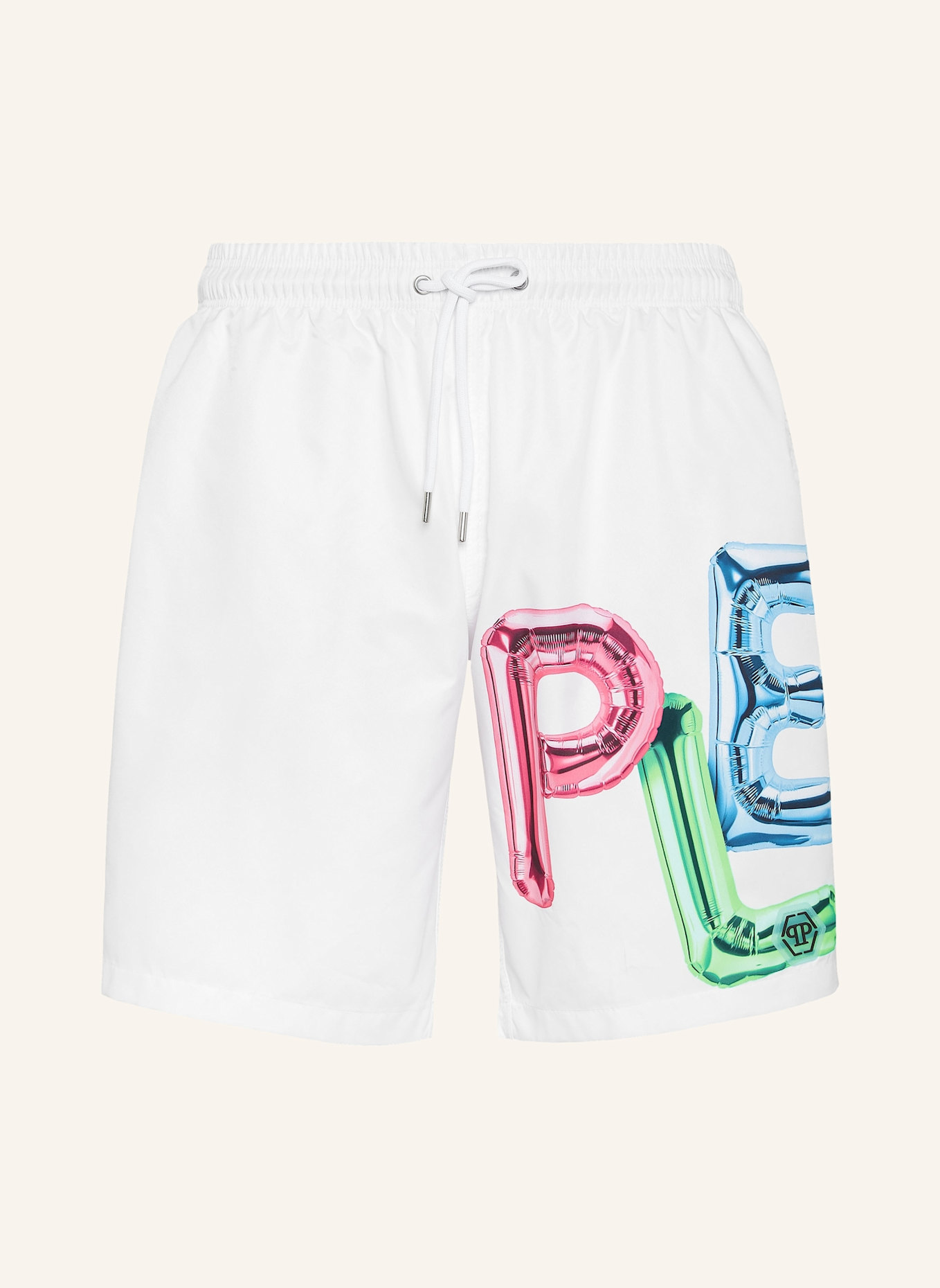 PHILIPP PLEIN PHILIPP PLEIN Badehose BOMBING GRAFFITI: WEISS