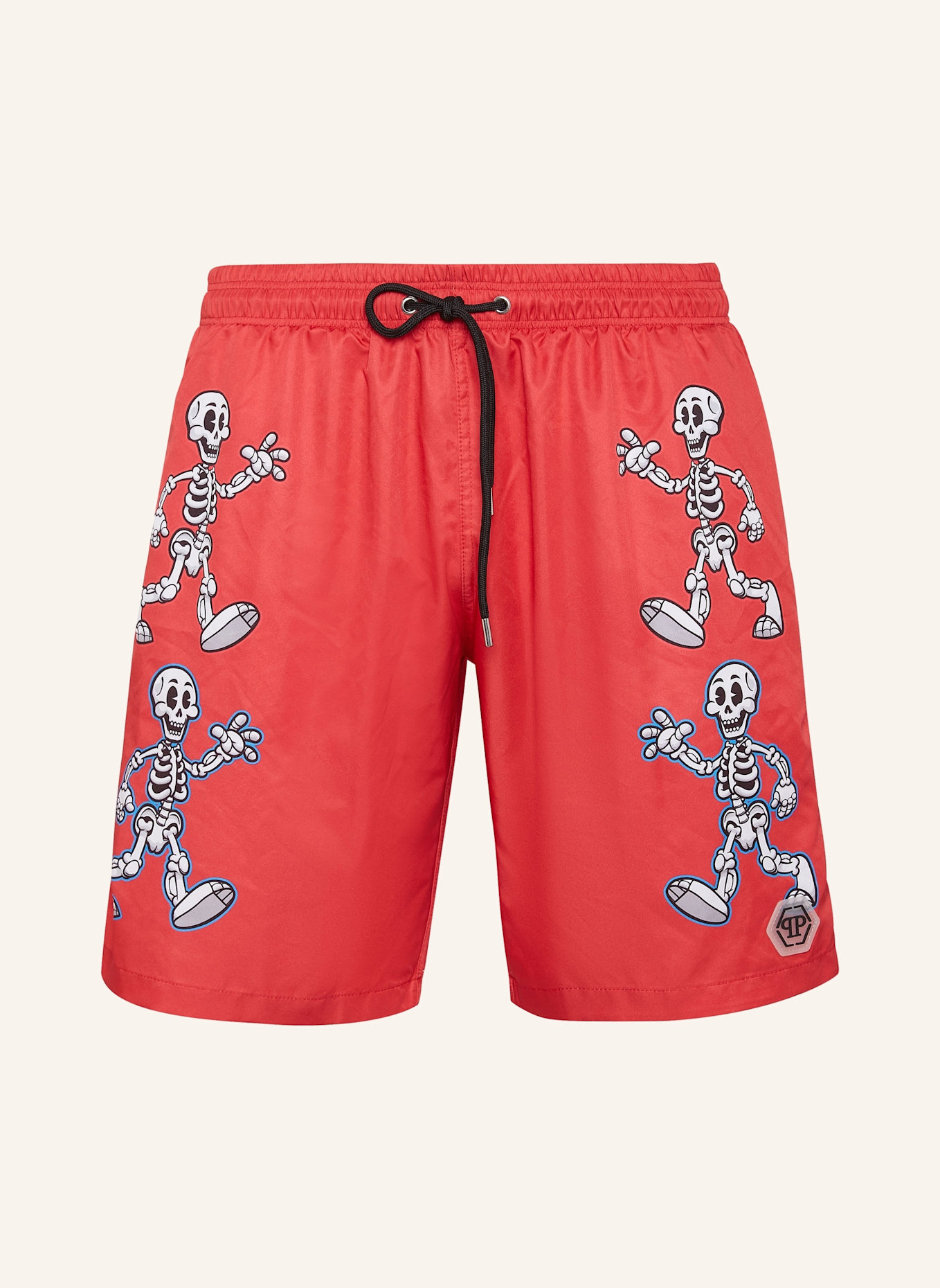 PHILIPP PLEIN PHILIPP PLEIN Badehose SKELETON: ROT