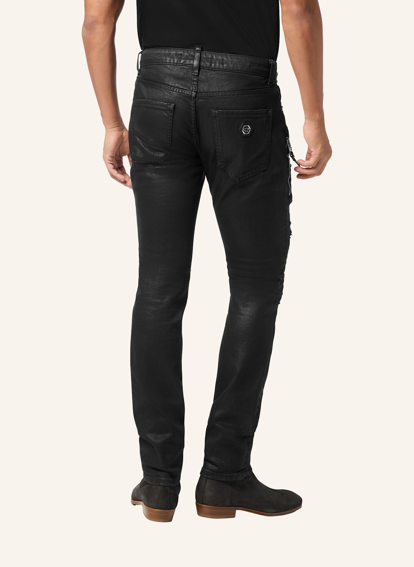 PHILIPP PLEIN Rockstar-Fit COCCO: SCHWARZ