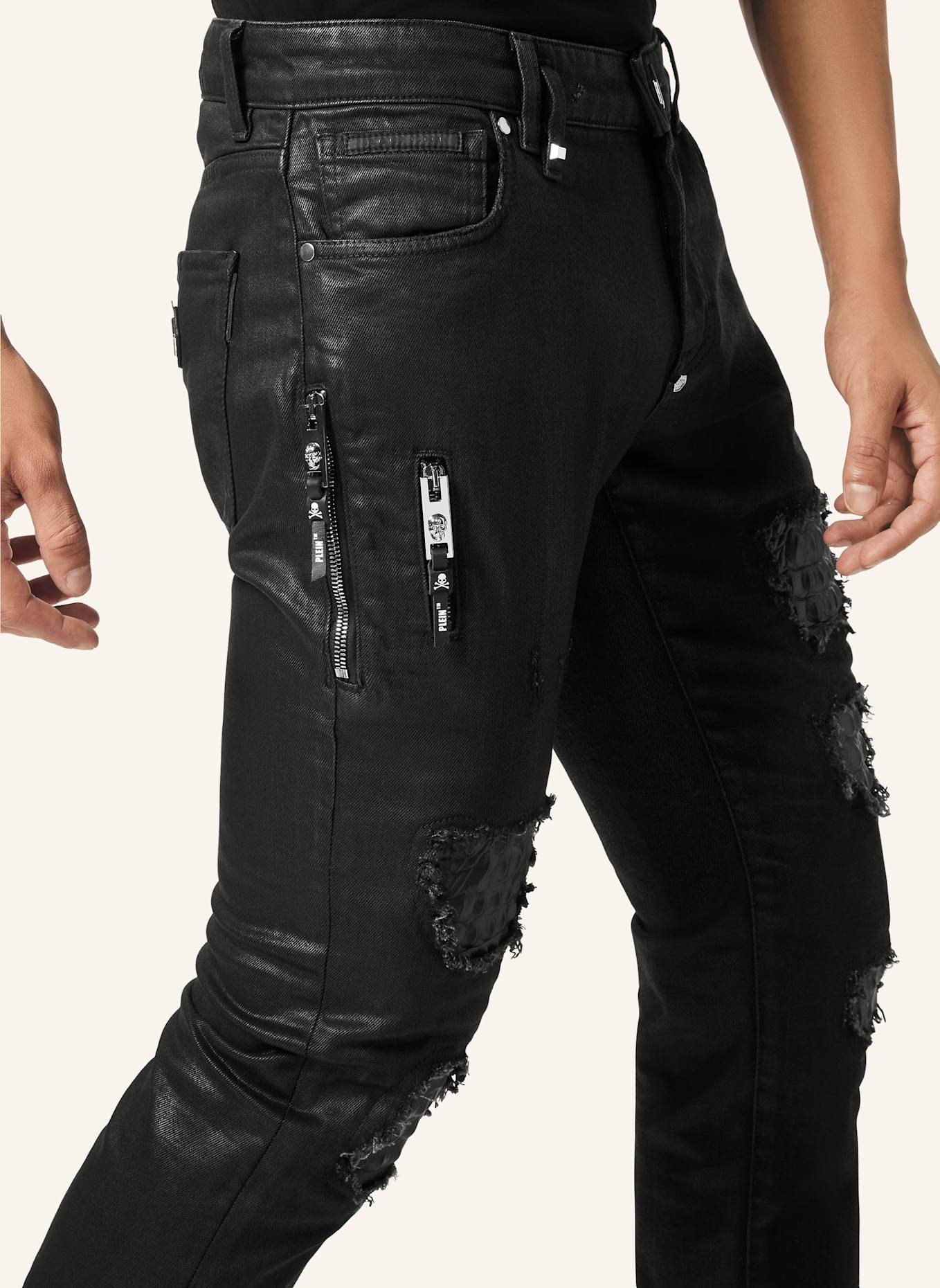 PHILIPP PLEIN Rockstar-Fit COCCO: SCHWARZ