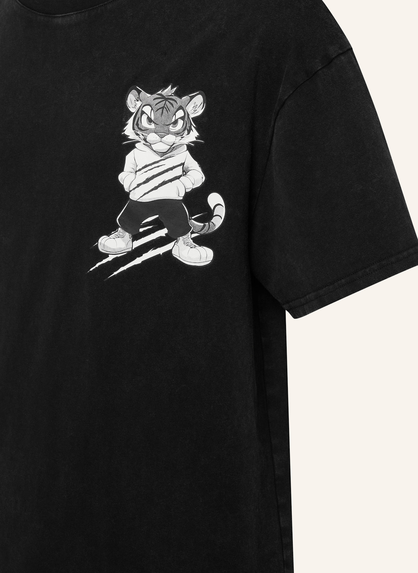 PLEIN SPORT PLEIN SPORT T-Shirt Rundhalsausschnitt Ss TIGER: SCHWARZ