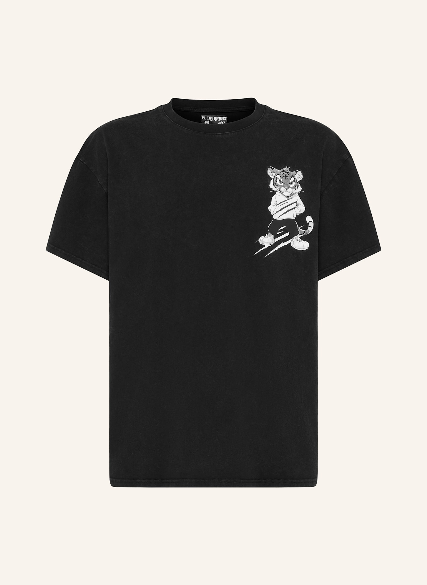 PLEIN SPORT PLEIN SPORT T-Shirt Rundhalsausschnitt Ss TIGER: SCHWARZ