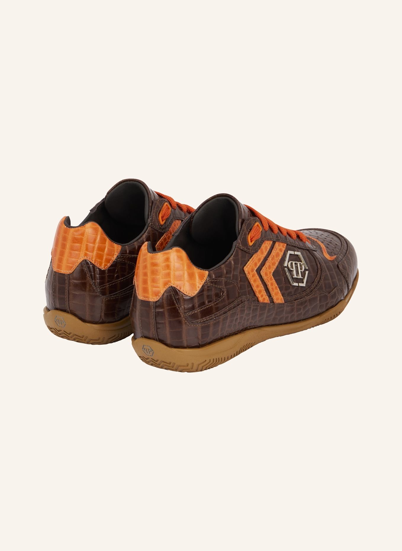 PHILIPP PLEIN PHILIPP PLEIN Low-Top Sneakers PIT-$TOP Cocco: BRAUN