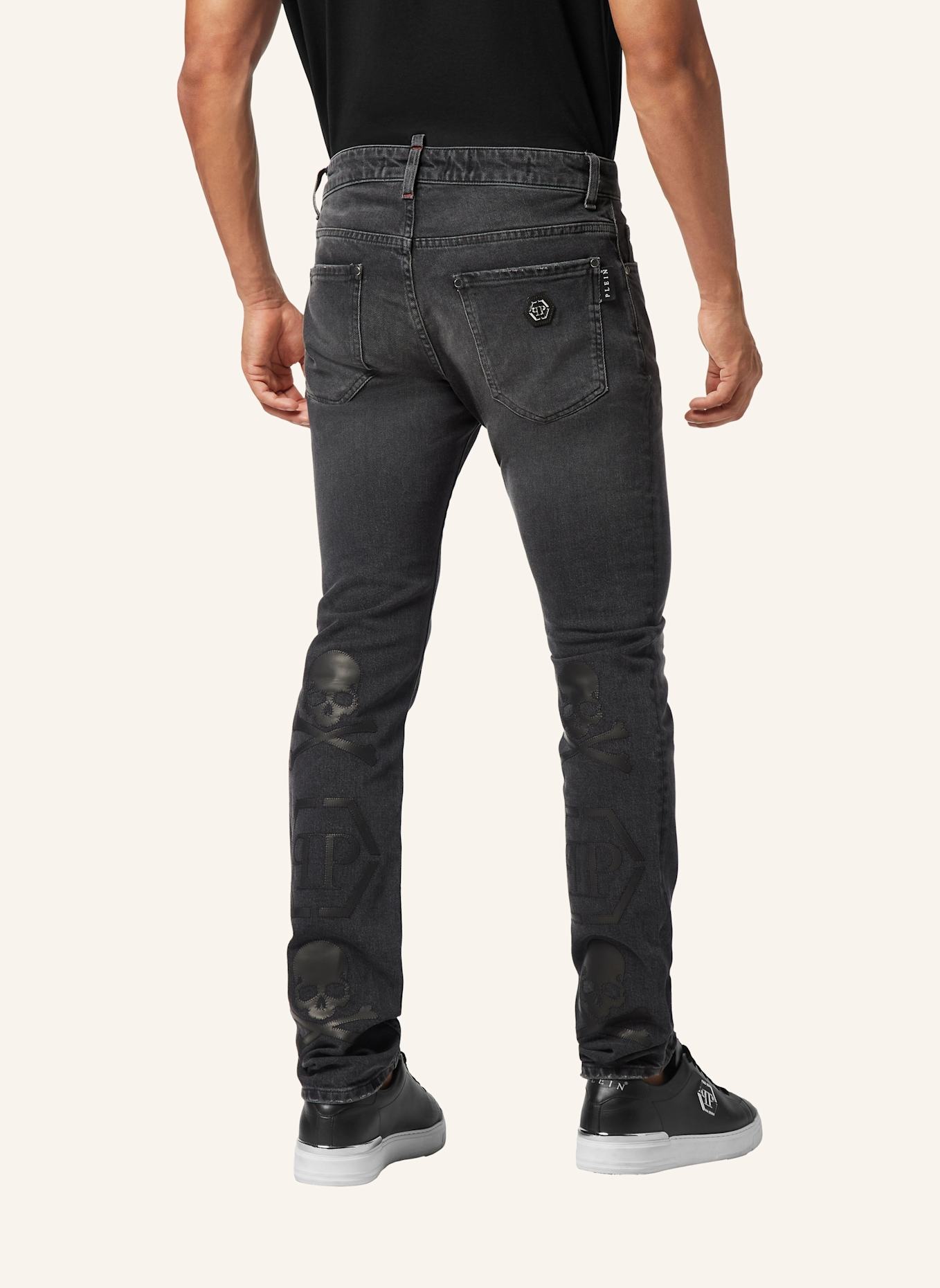 PHILIPP PLEIN Supergerader Schnitt MONOGRAM: SCHWARZ