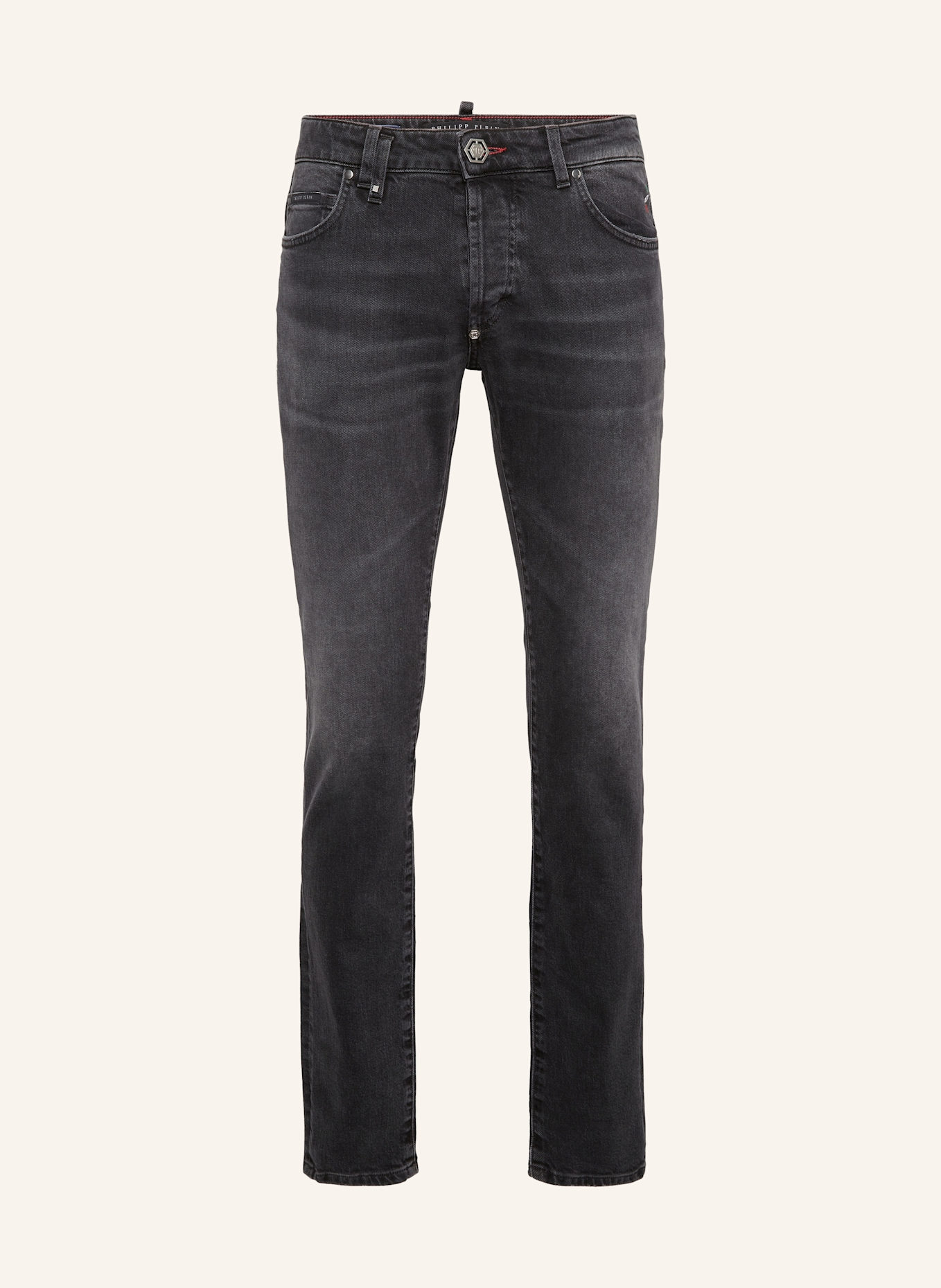 PHILIPP PLEIN Supergerader Schnitt MONOGRAM: SCHWARZ