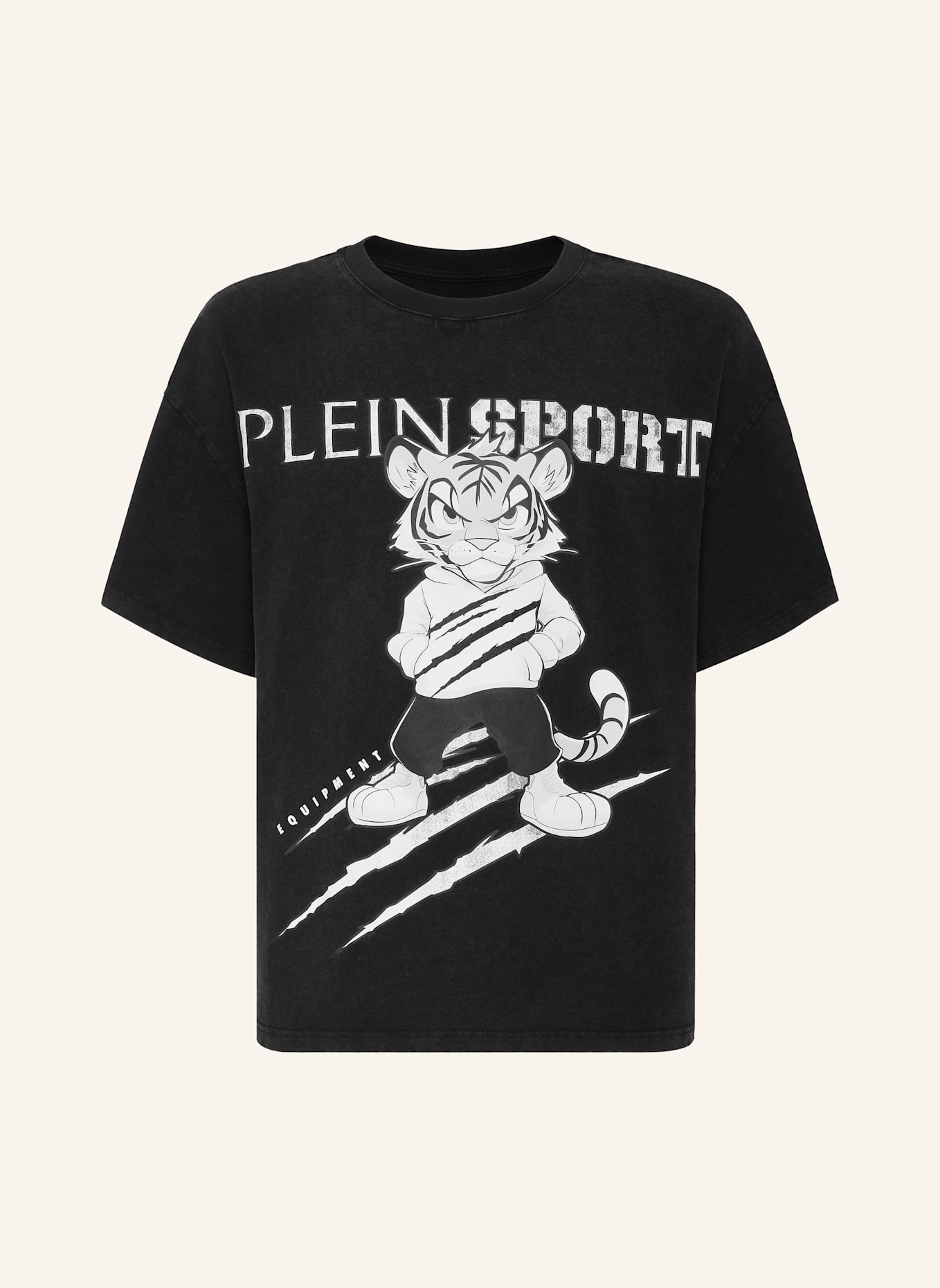 PLEIN SPORT PLEIN SPORT T-Shirt Rundhalsausschnitt Ss TIGER: SCHWARZ