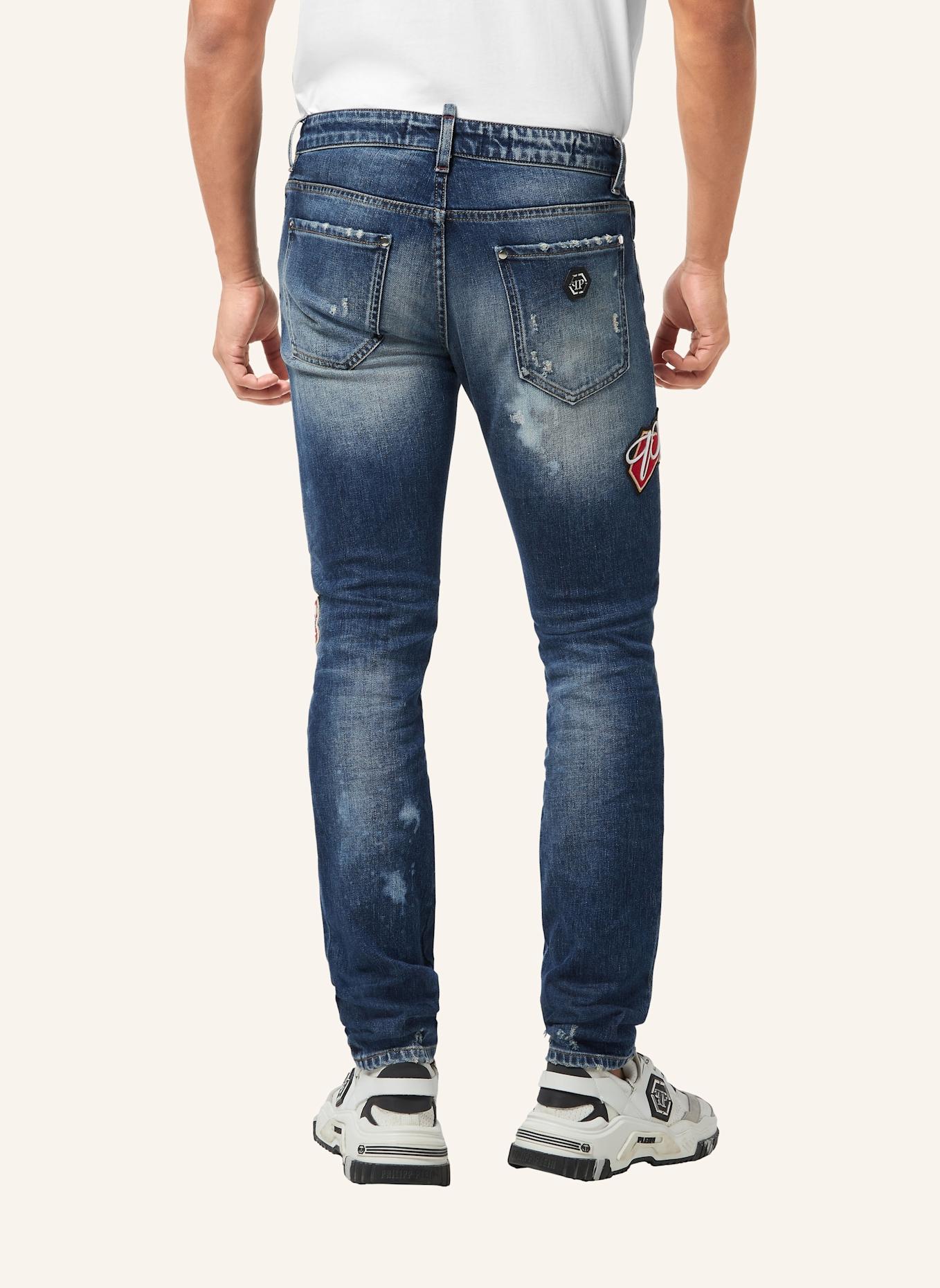 PHILIPP PLEIN Supergerader Schnitt: DUNKELBLAU
