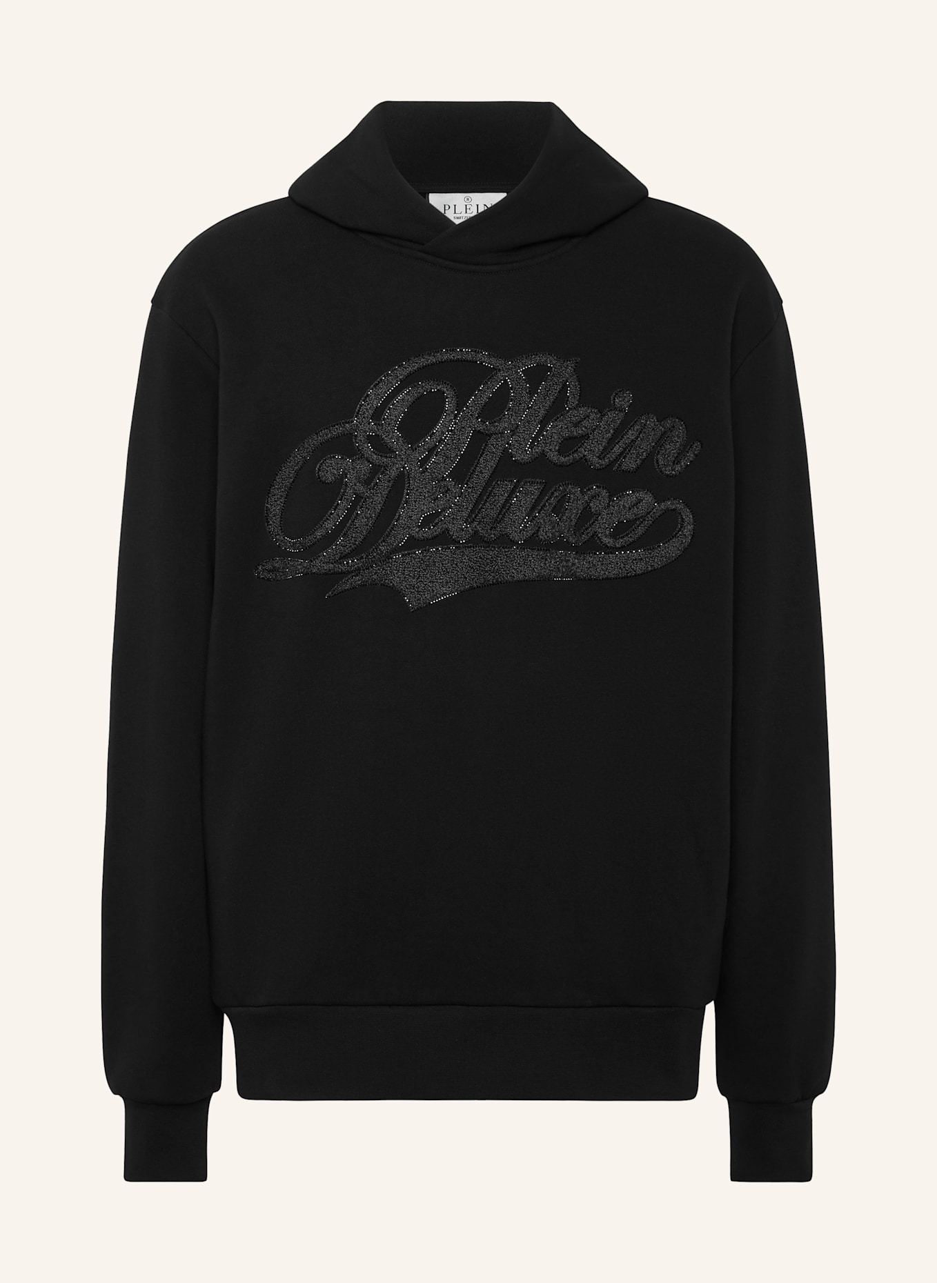 PHILIPP PLEIN Kapuzen-Sweatshirt: SCHWARZ