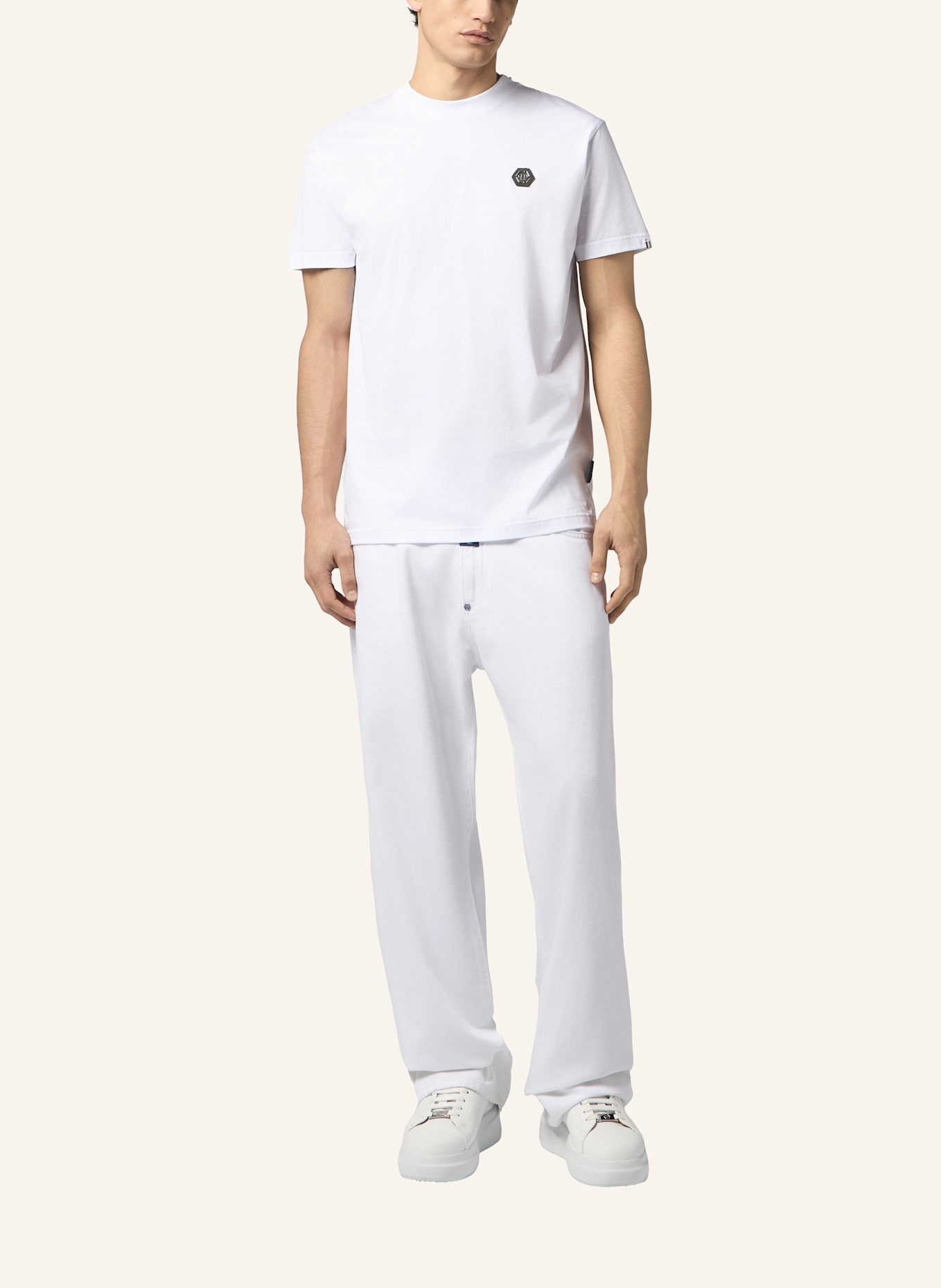 PHILIPP PLEIN PHILIPP PLEIN Round Neck T-Shirt Basic: WEISS