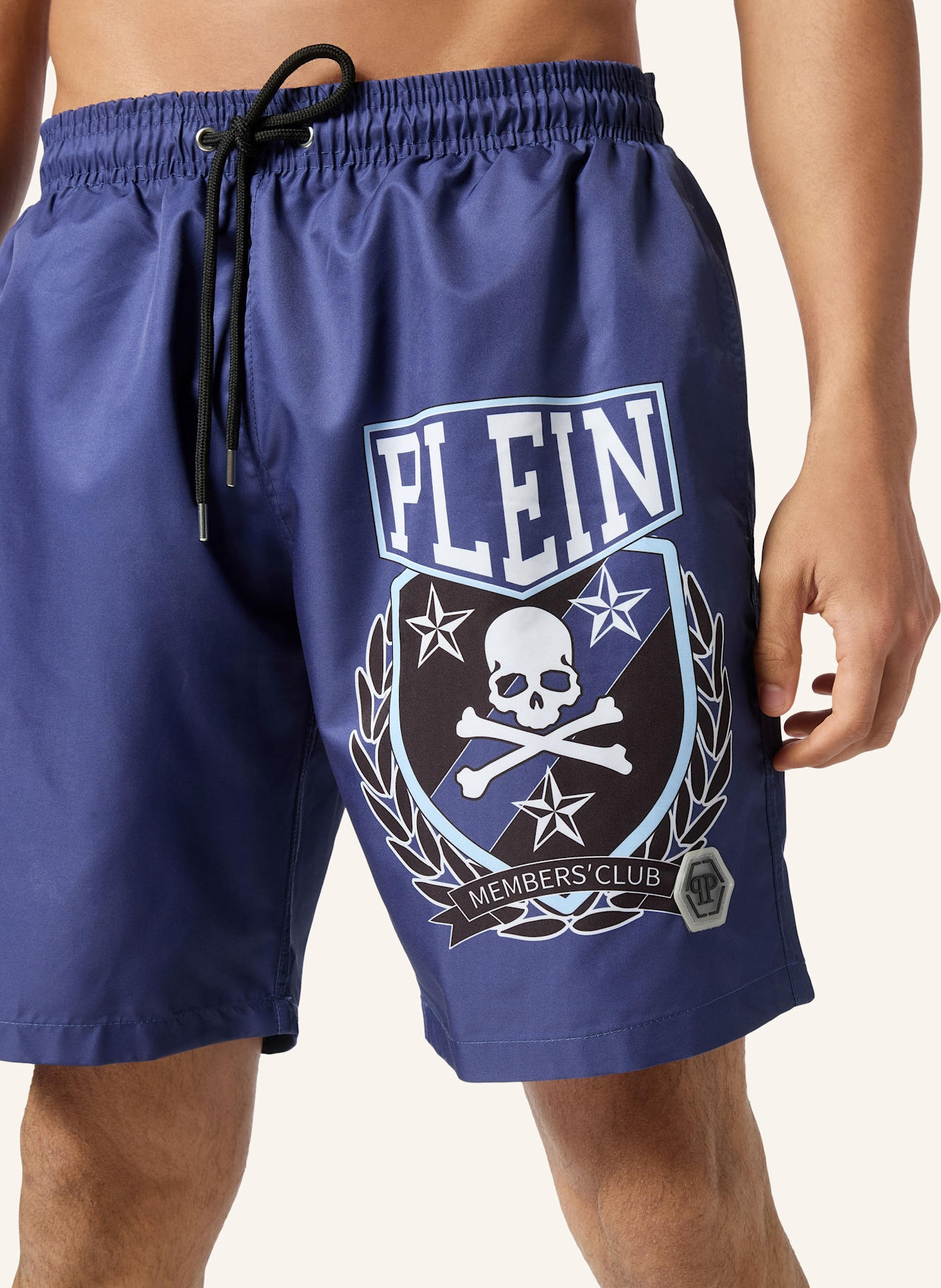 PHILIPP PLEIN Badeshorts SKULL&BONES: DUNKELBLAU