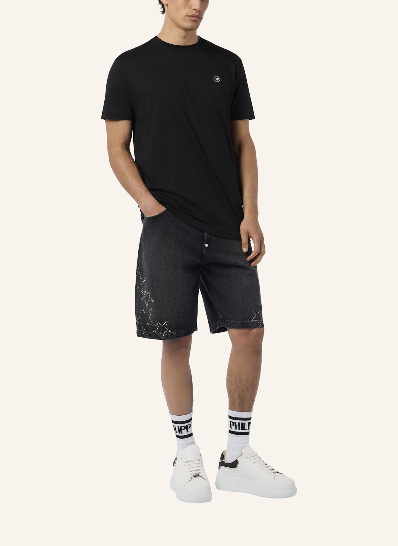 PHILIPP PLEIN PHILIPP PLEIN Round Neck T-Shirt Basic: SCHWARZ