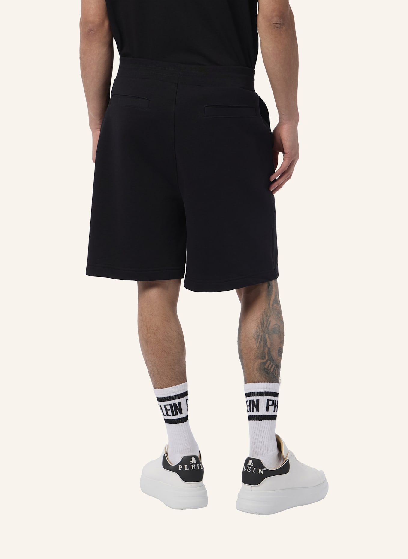 PHILIPP PLEIN PHILIPP PLEIN Fleece Shorts Basic: SCHWARZ