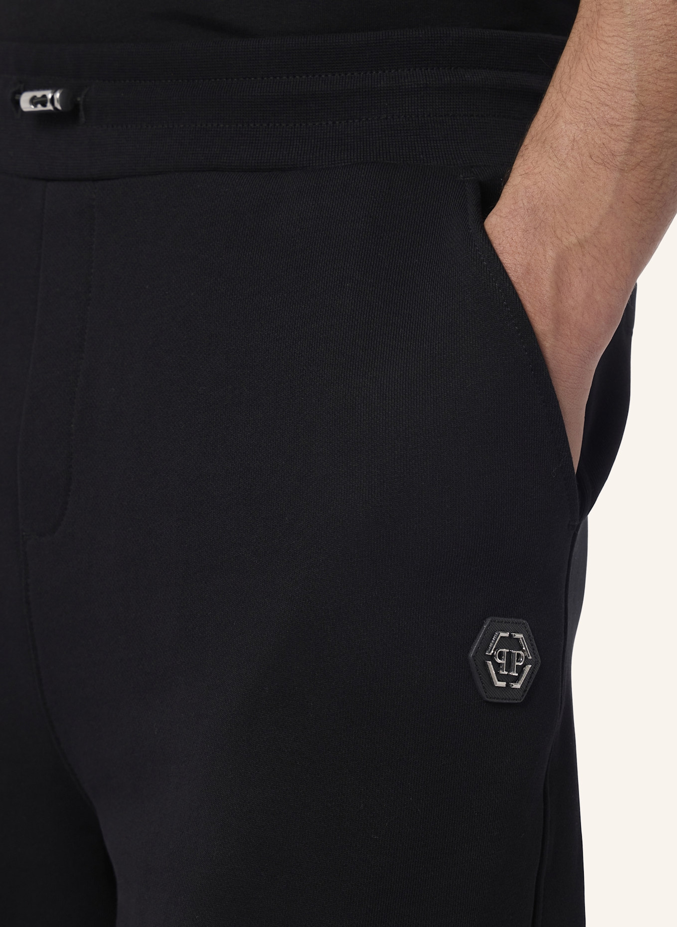 PHILIPP PLEIN PHILIPP PLEIN Fleece Shorts Basic: SCHWARZ