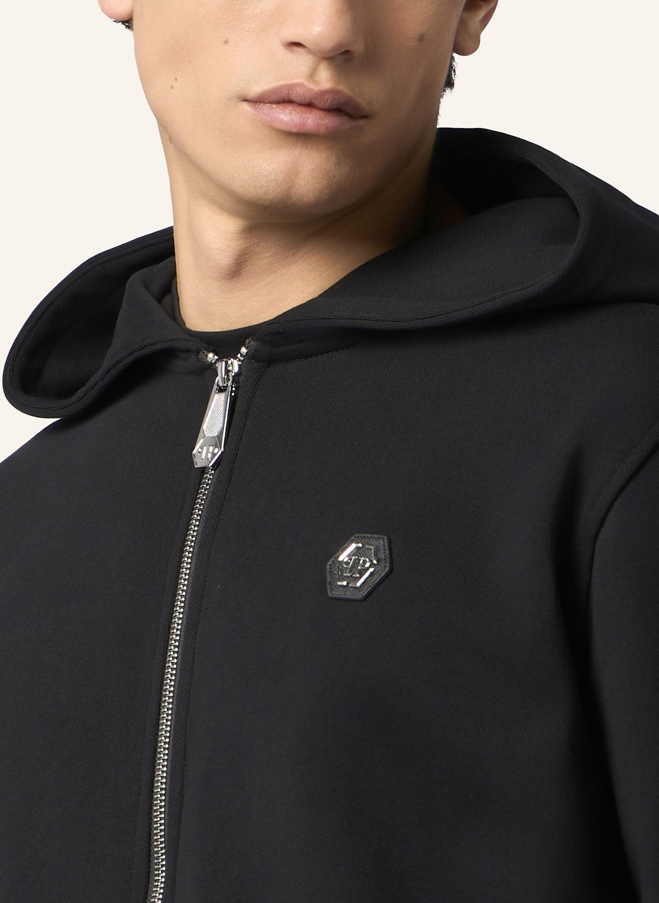 PHILIPP PLEIN PHILIPP PLEIN Zip Hoodie Basic: SCHWARZ