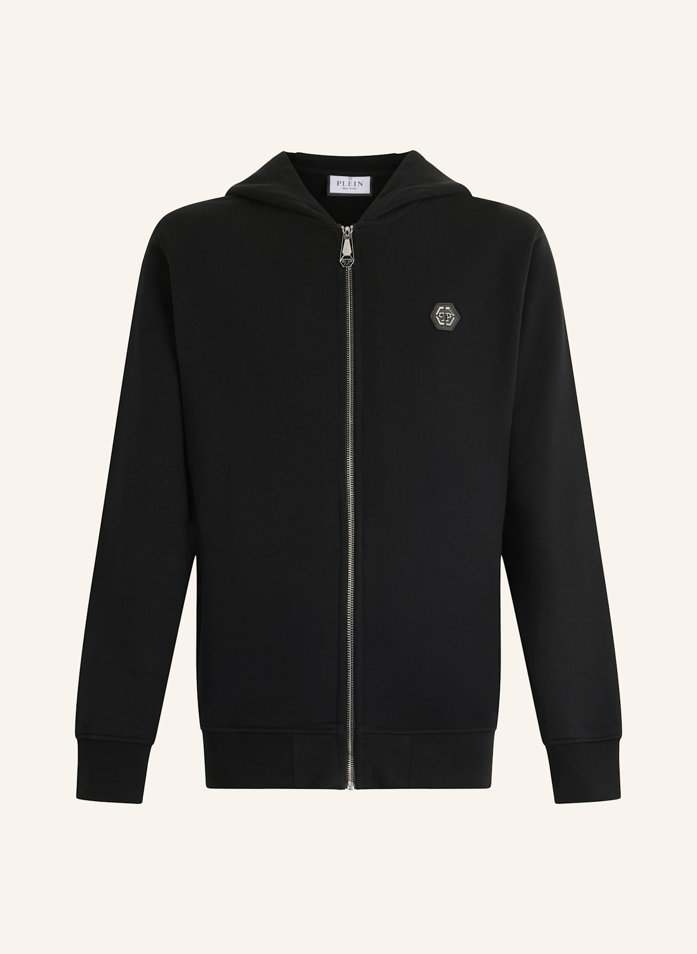PHILIPP PLEIN PHILIPP PLEIN Zip Hoodie Basic: SCHWARZ