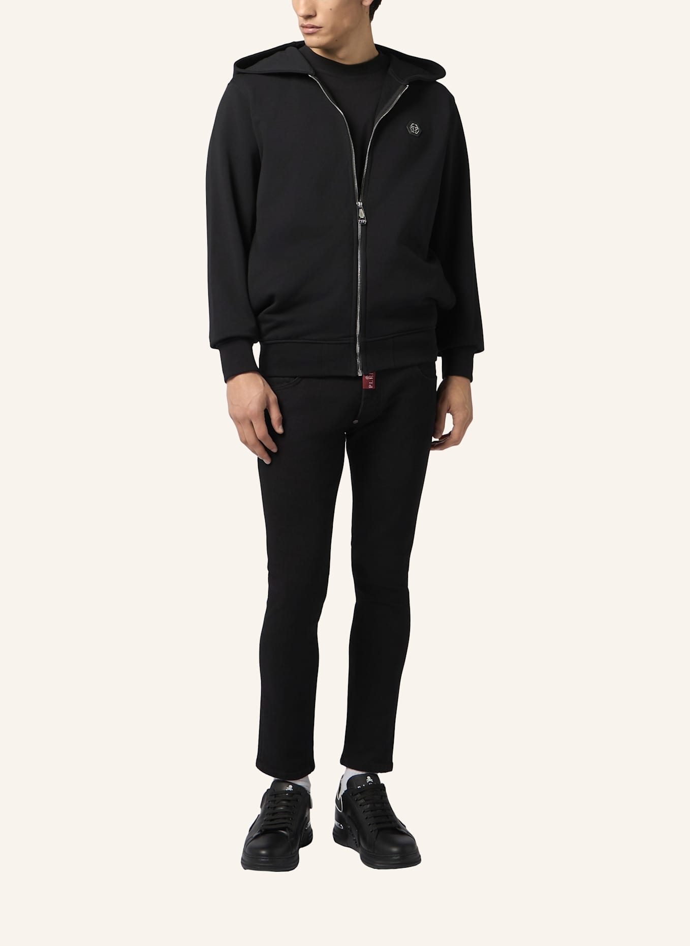 PHILIPP PLEIN PHILIPP PLEIN Zip Hoodie Basic: SCHWARZ