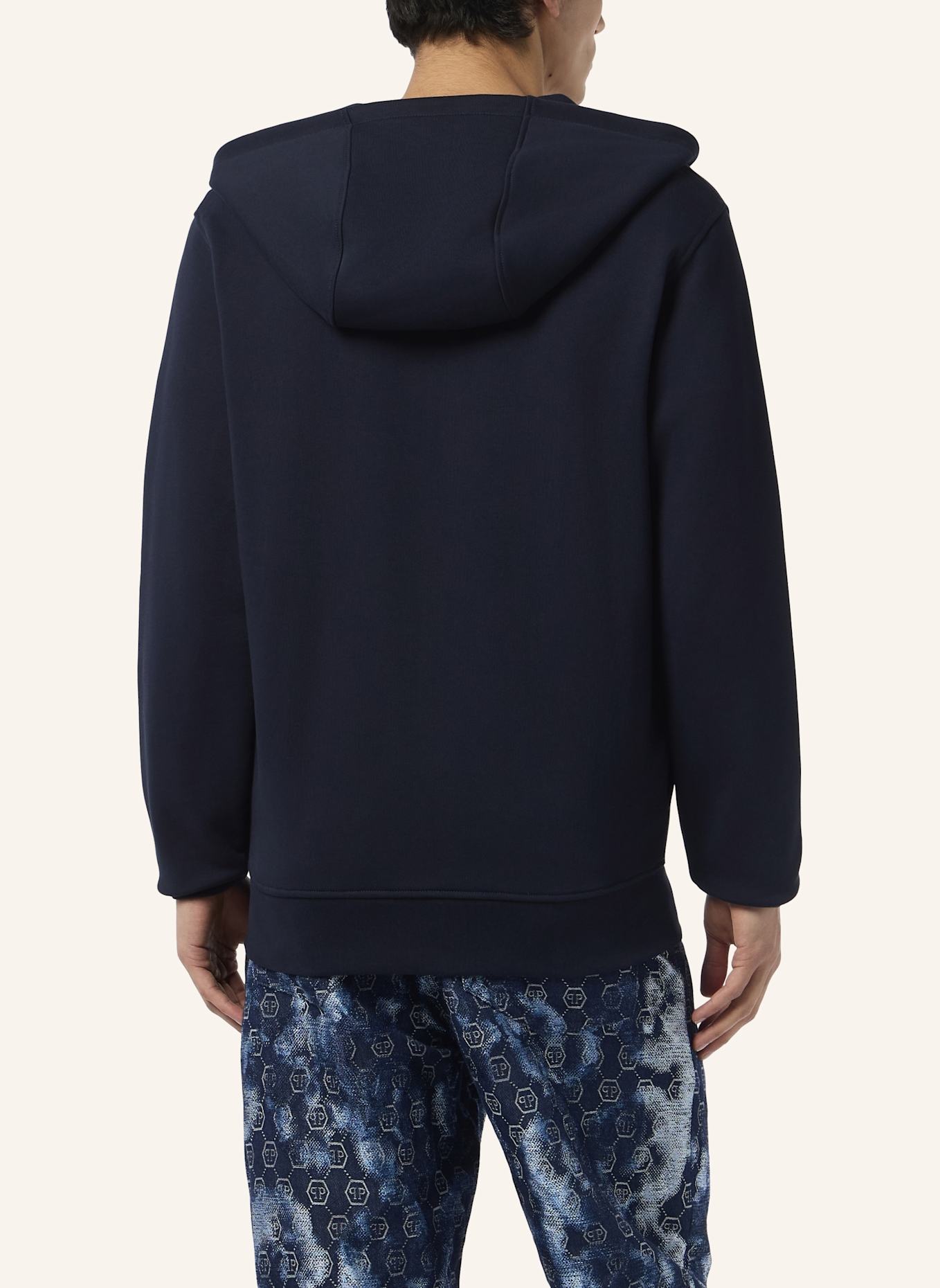 PHILIPP PLEIN PHILIPP PLEIN Zip Hoodie Basic: DUNKELBLAU