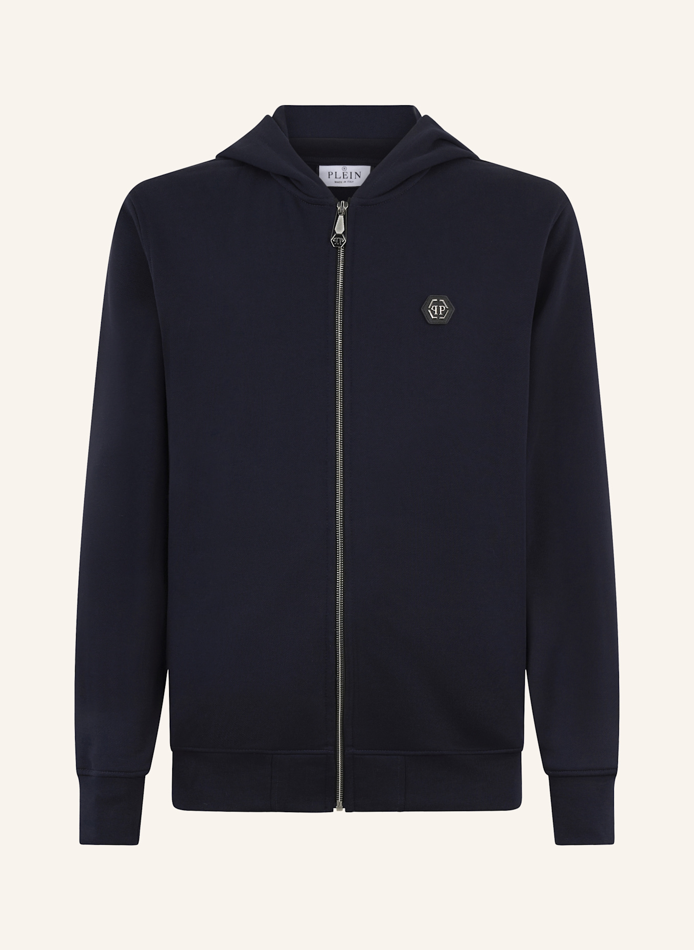 PHILIPP PLEIN PHILIPP PLEIN Zip Hoodie Basic: DUNKELBLAU