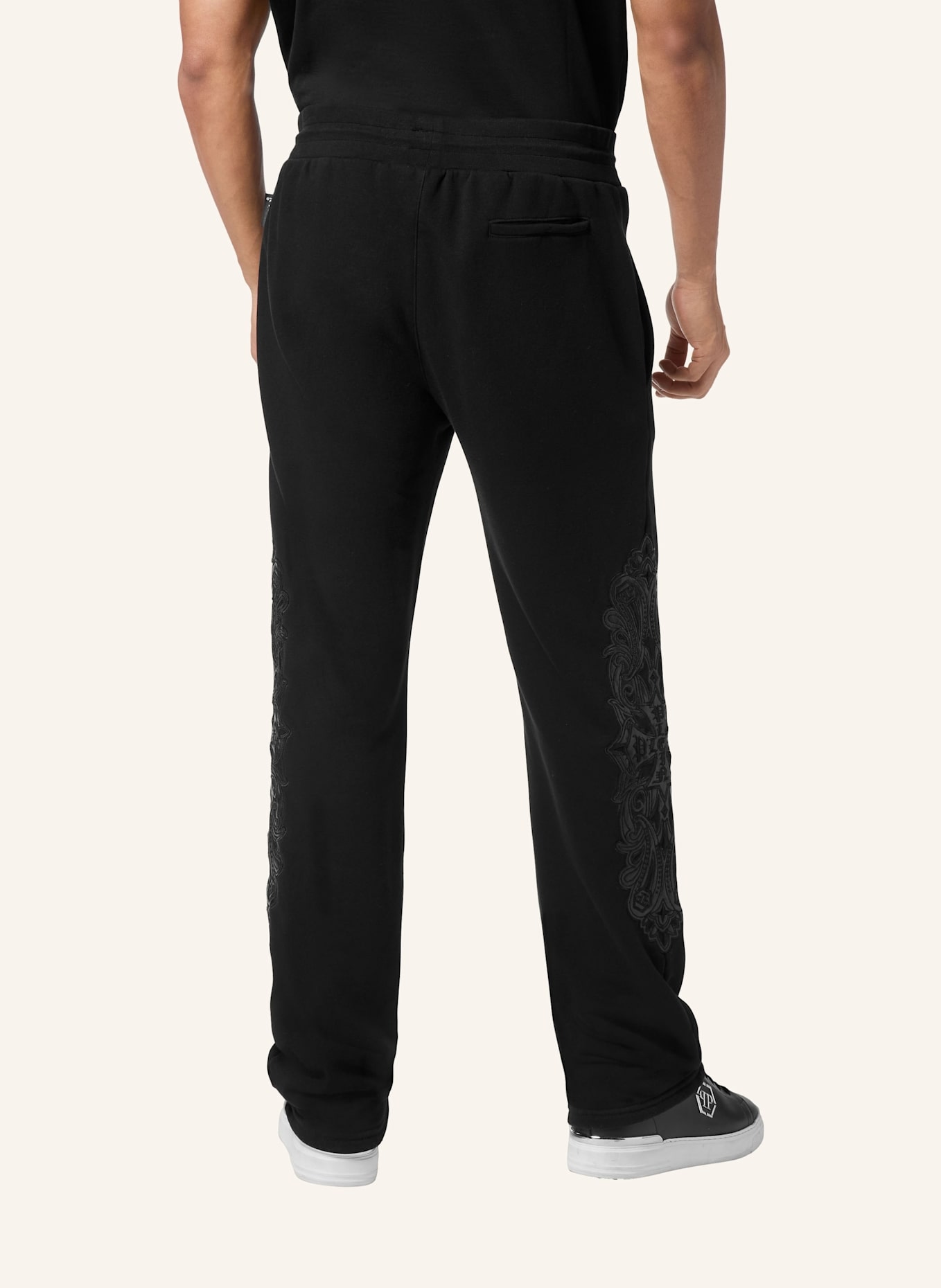 PHILIPP PLEIN Jogginghosen CHROME: SCHWARZ