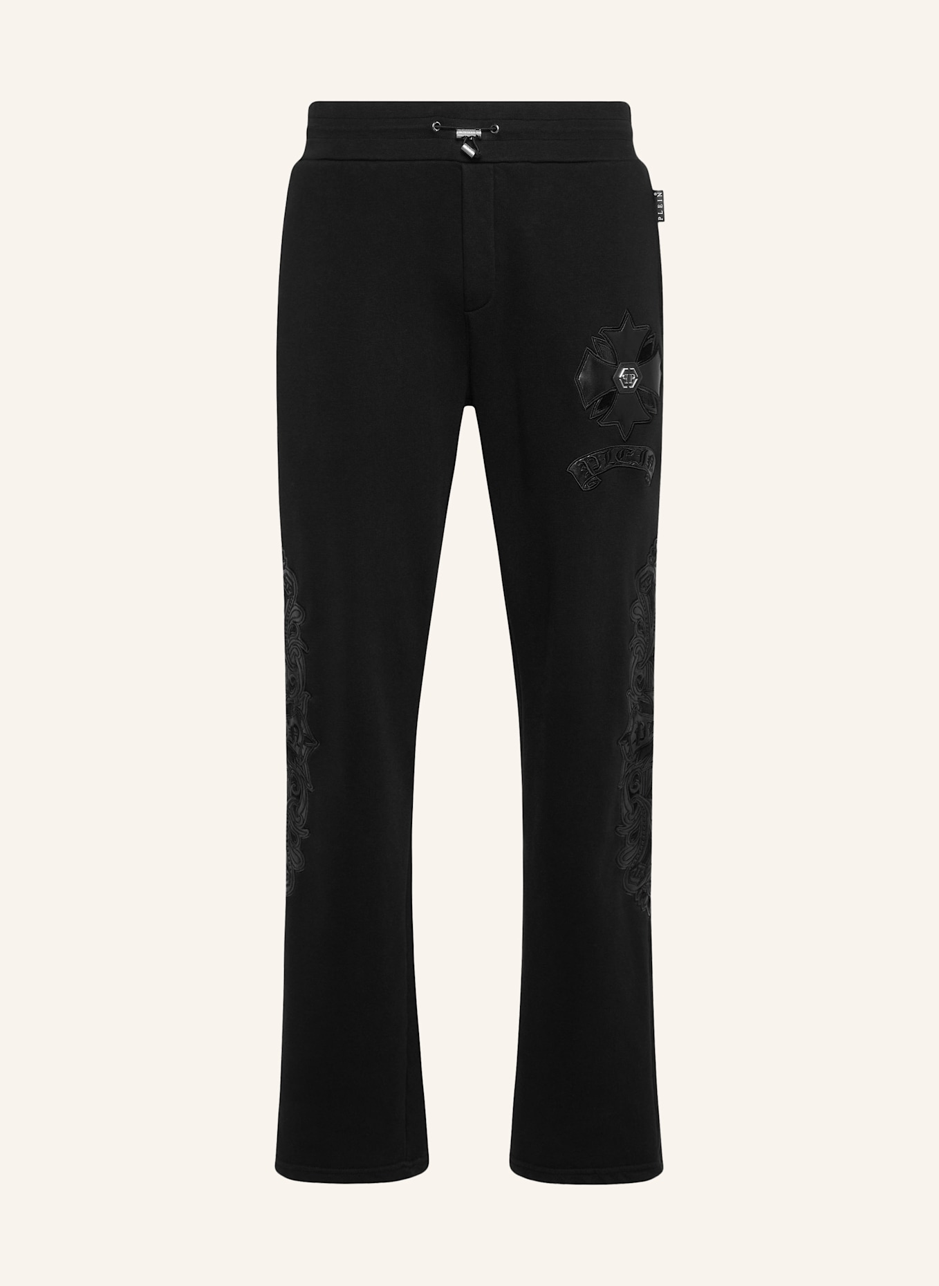PHILIPP PLEIN Jogginghosen CHROME: SCHWARZ