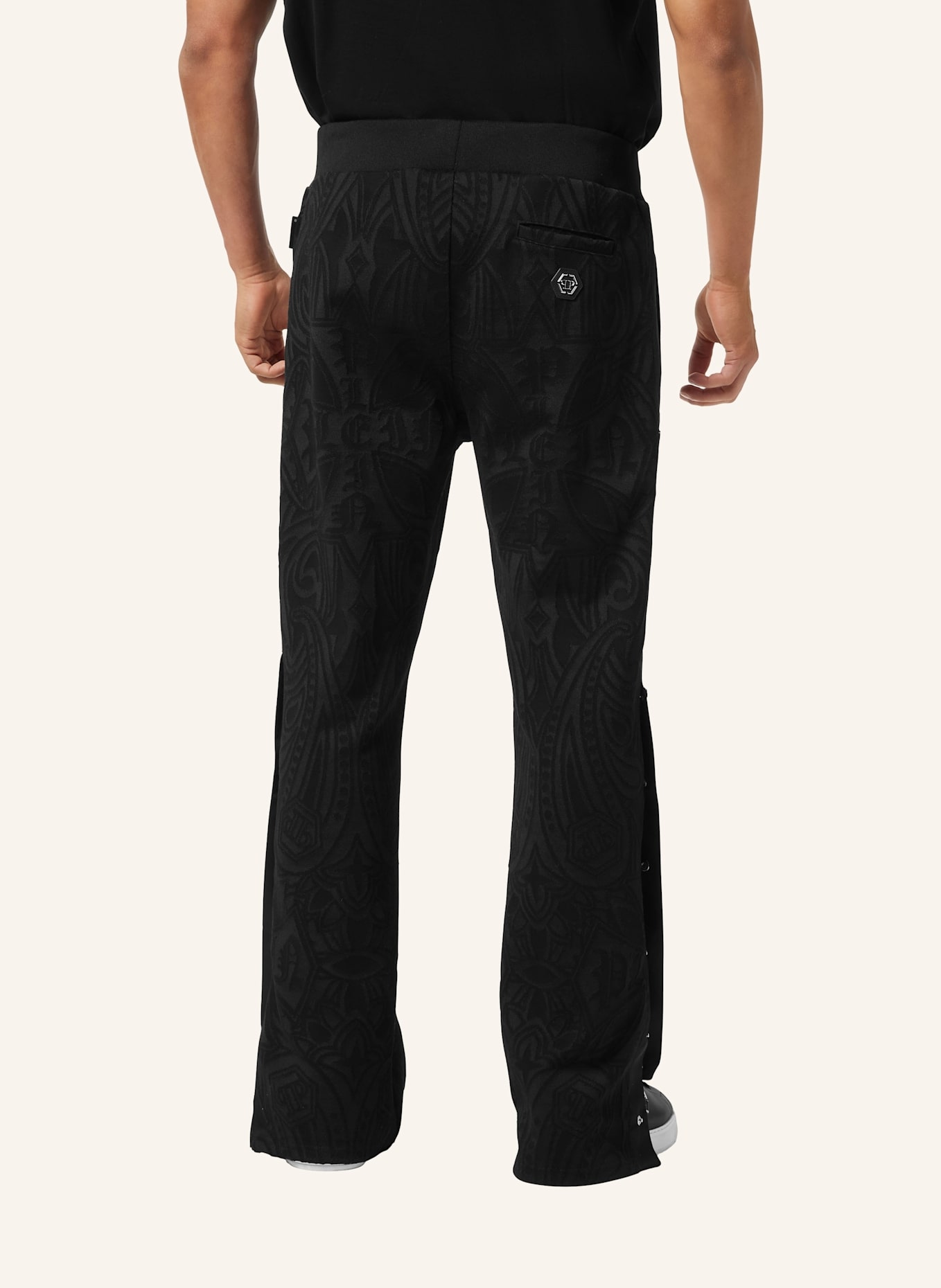PHILIPP PLEIN Jogginghosen CHROME: SCHWARZ