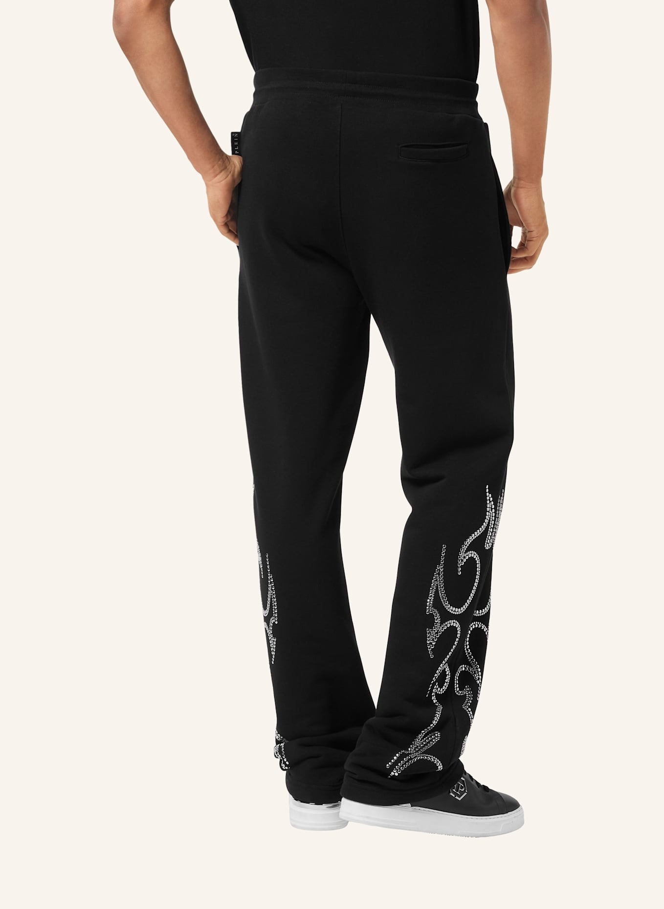 PHILIPP PLEIN Jogginghosen: SCHWARZ