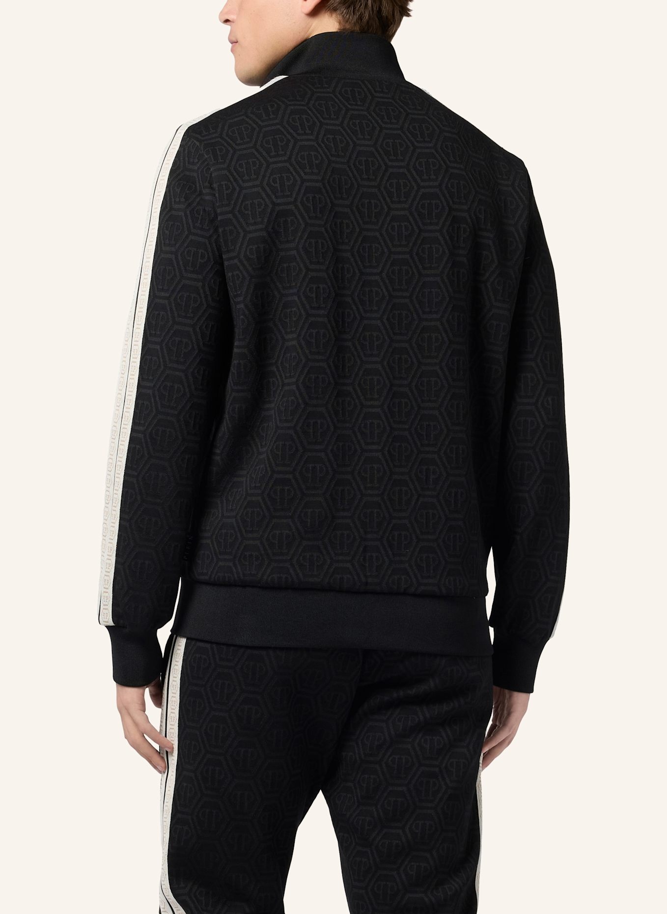 PHILIPP PLEIN PHILIPP PLEIN Tracksuit Jacket Monogram Monogram: SCHWARZ