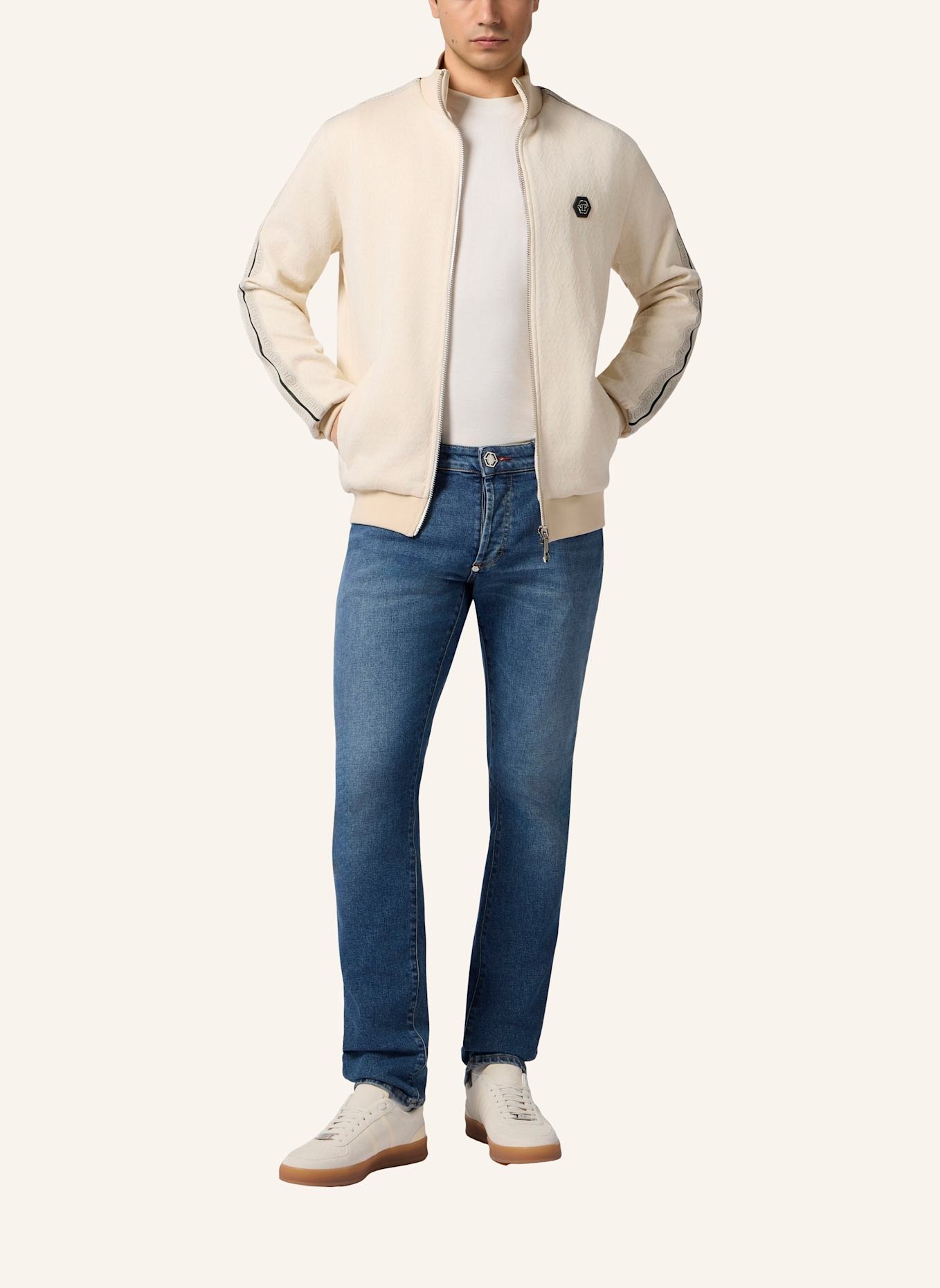 PHILIPP PLEIN PHILIPP PLEIN Tracksuit Jacket Monogram Monogram: BEIGE