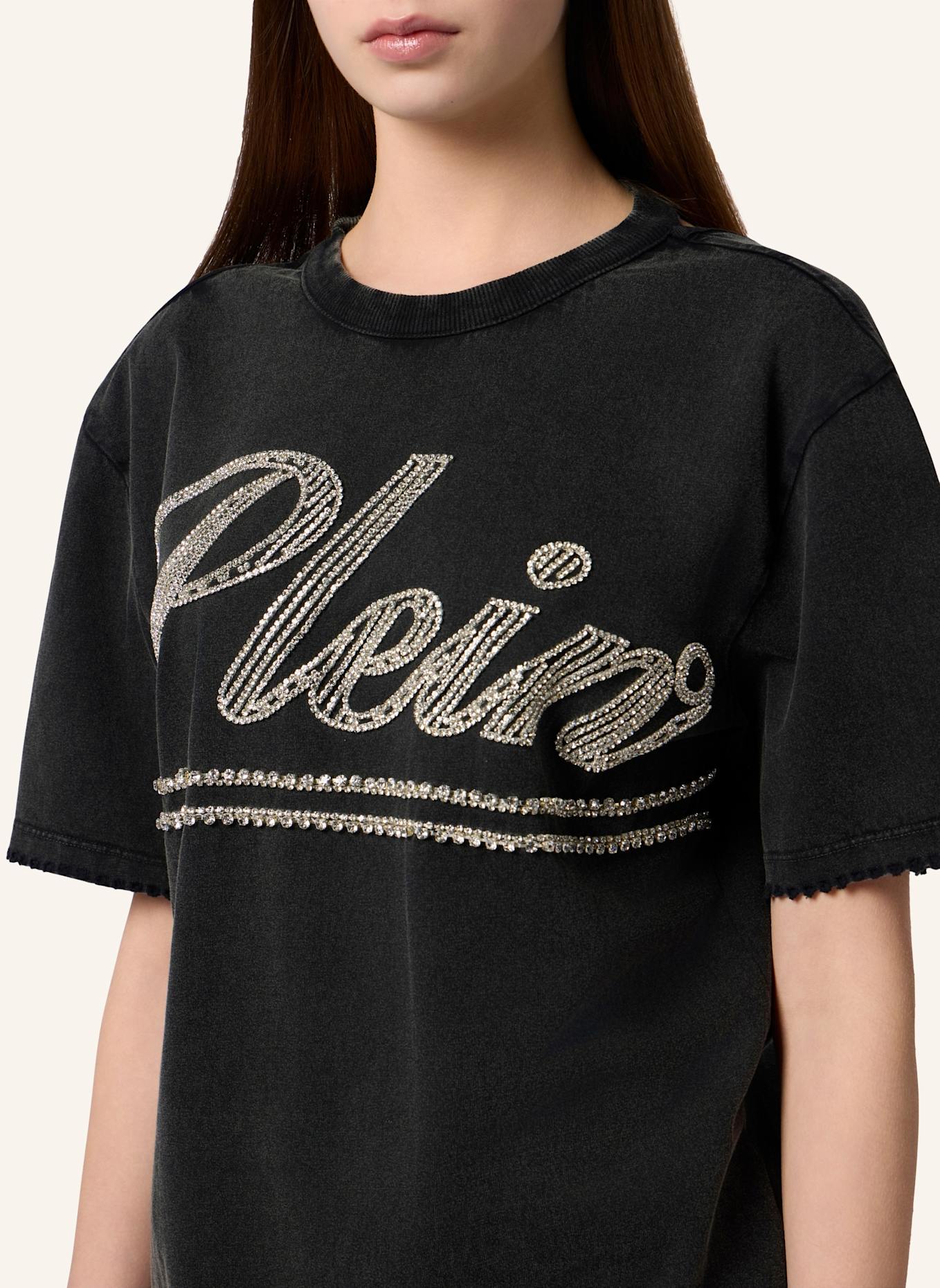PHILIPP PLEIN PHILIPP PLEIN Open Back T-Shirt Dress Strass Signature: SCHWARZ