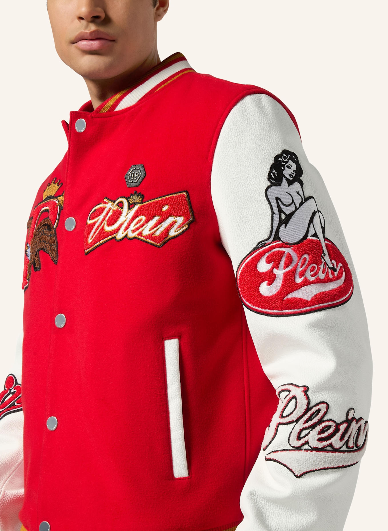 PHILIPP PLEIN Bomber EAGLE: ROT