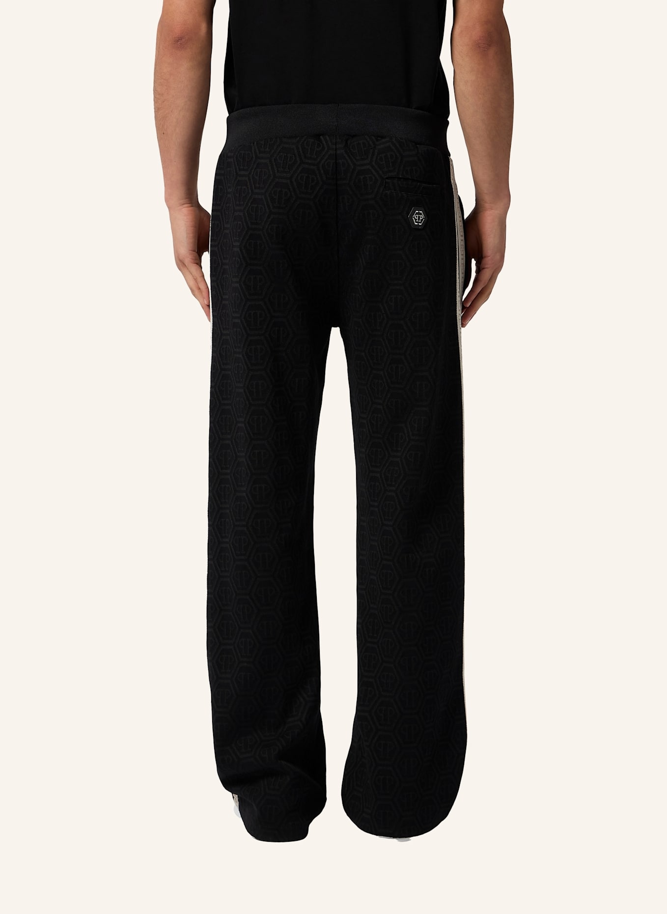 PHILIPP PLEIN PHILIPP PLEIN Tracksuit Trousers Monogram Monogram: SCHWARZ
