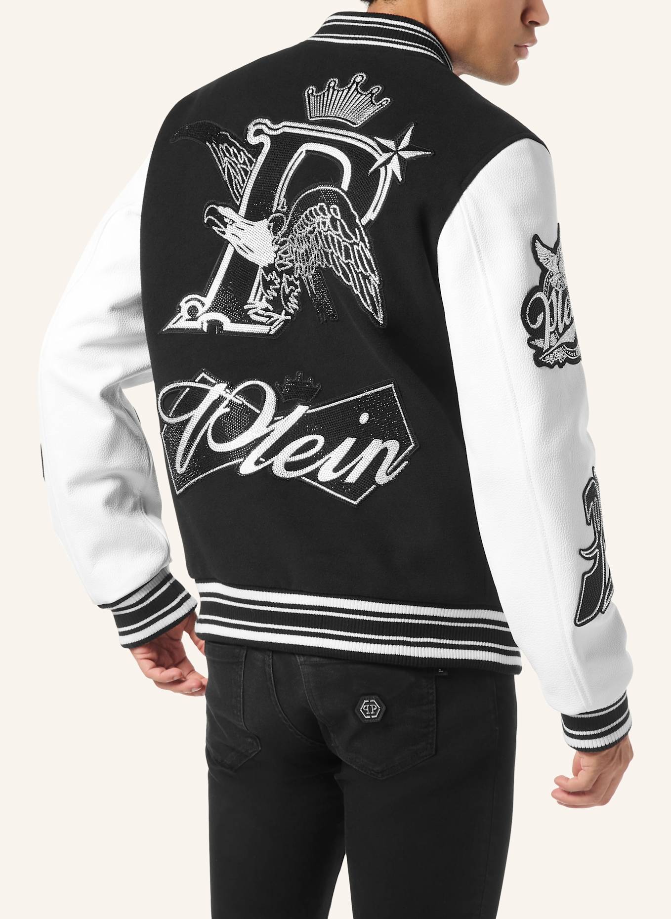 PHILIPP PLEIN Bomber EAGLE: SCHWARZ
