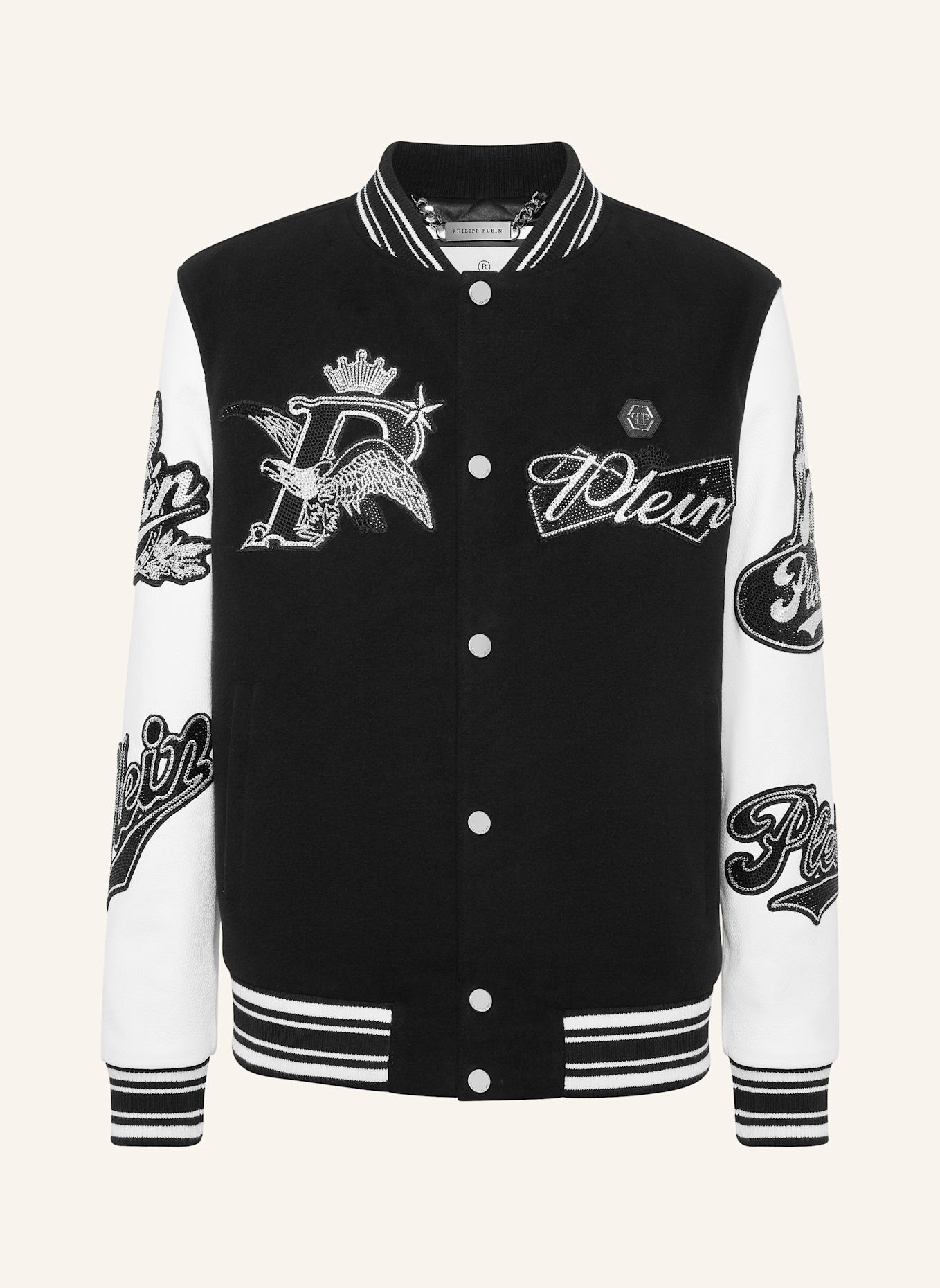 PHILIPP PLEIN Bomber EAGLE: SCHWARZ