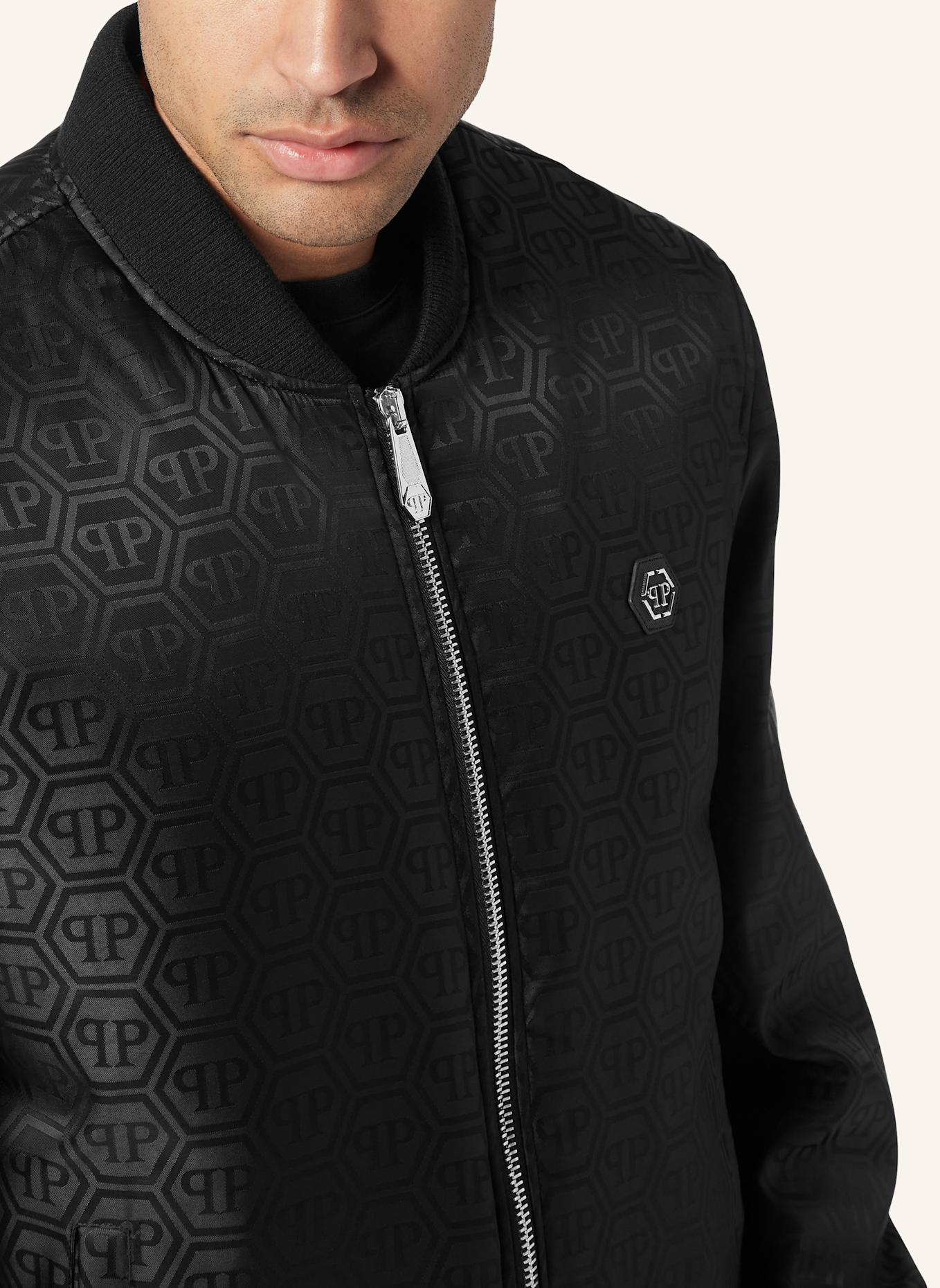 PHILIPP PLEIN Bomber MONOGRAM: SCHWARZ