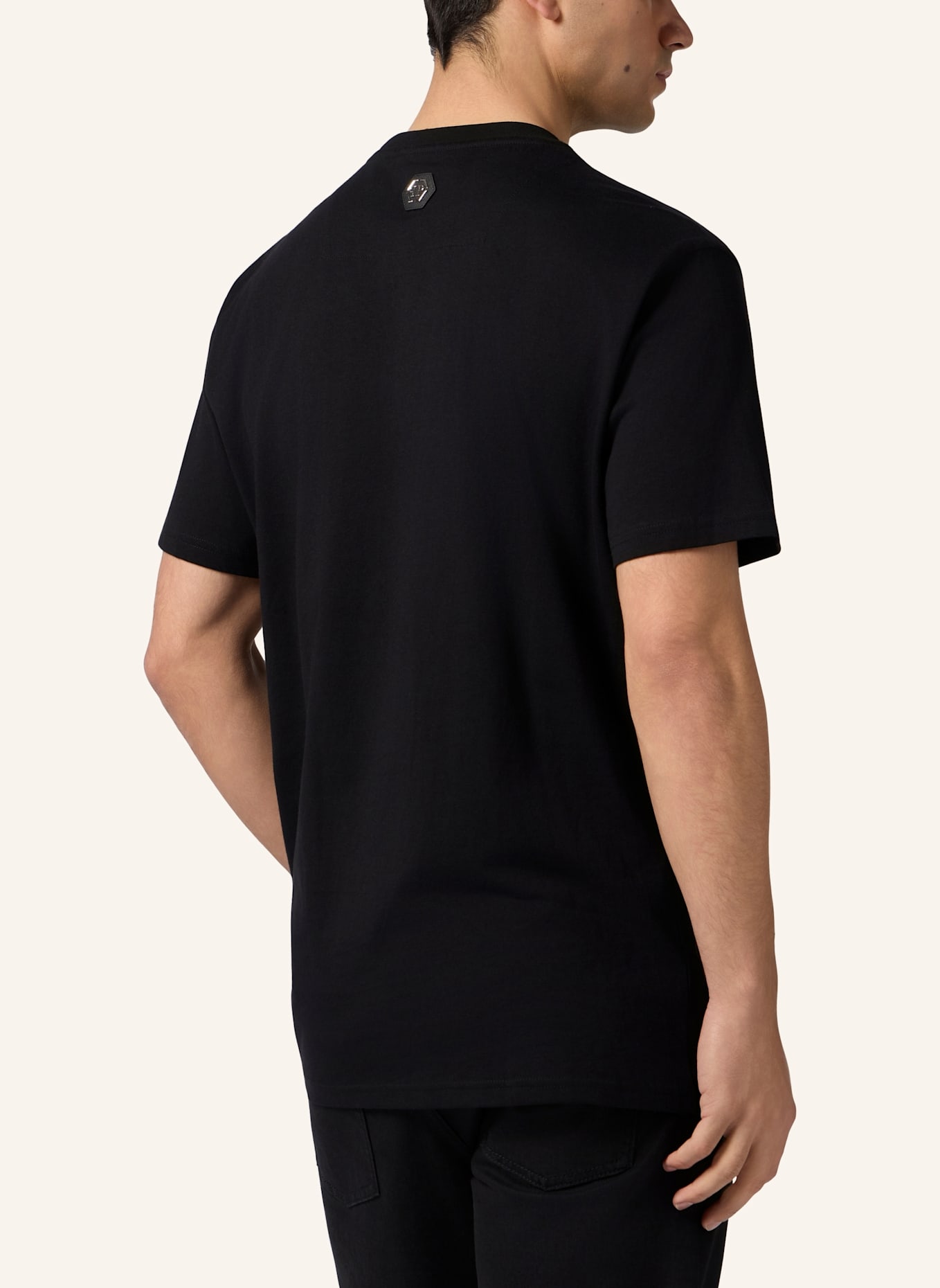 PHILIPP PLEIN PHILIPP PLEIN Round Neck T-Shirt Little Devil Crystal: SCHWARZ