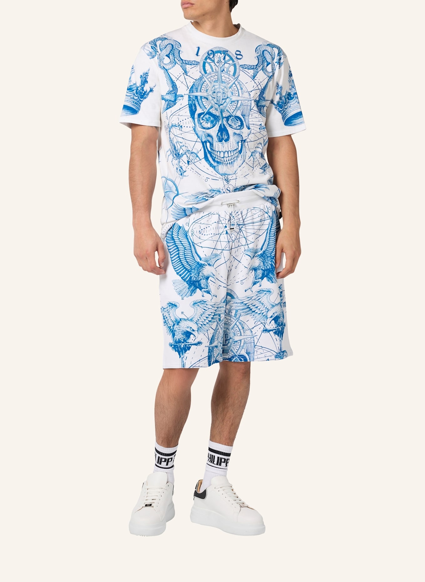 PHILIPP PLEIN PHILIPP PLEIN Fleece Shorts Tattoo Tattoo: SCHWARZ