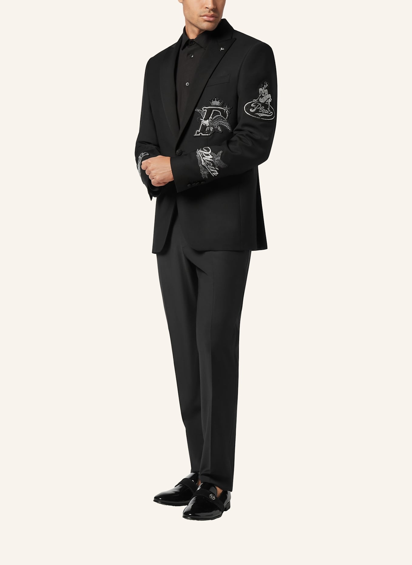 PHILIPP PLEIN Blazer: SCHWARZ