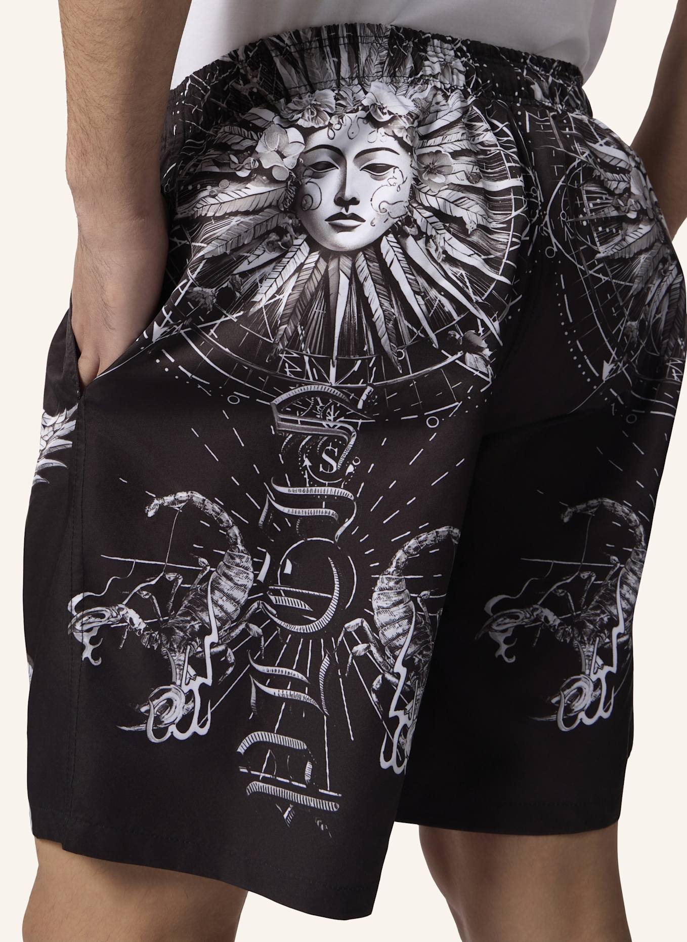 PHILIPP PLEIN PHILIPP PLEIN Nylon Shorts Tattoo: SCHWARZ