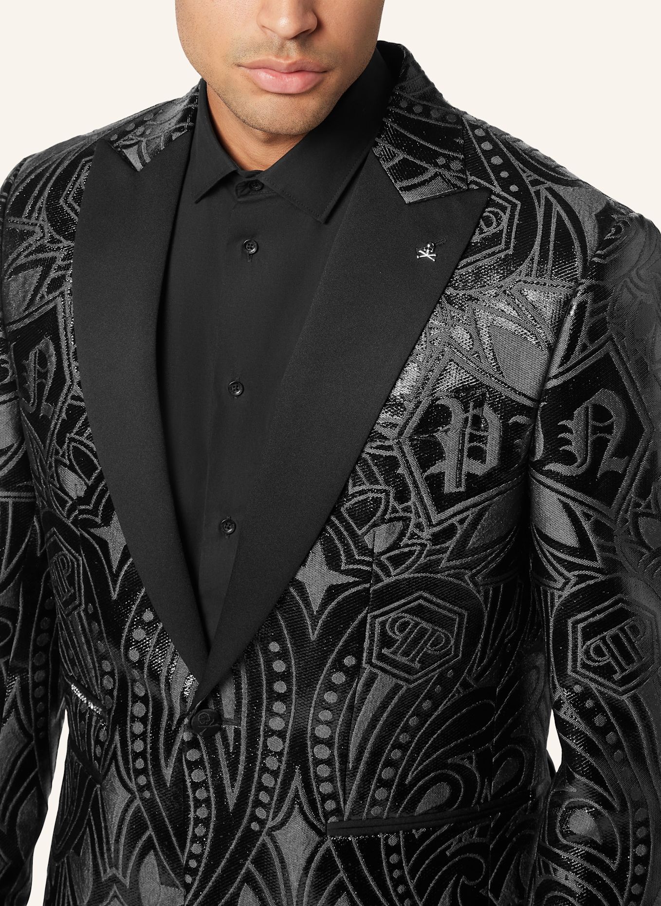 PHILIPP PLEIN Blazer im Lord Fit GOTHIC PLEIN: SCHWARZ