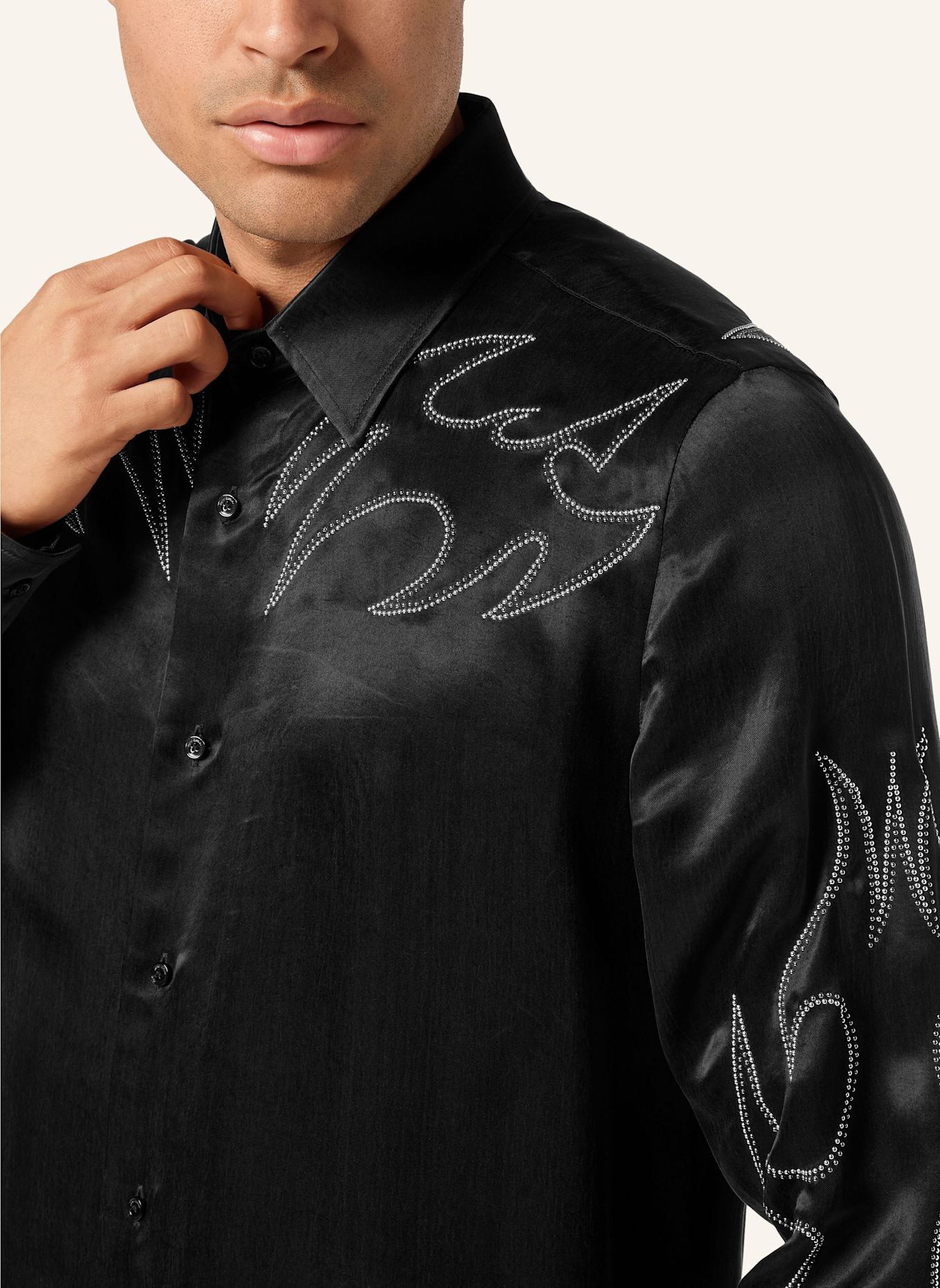 PHILIPP PLEIN Hemd: SCHWARZ