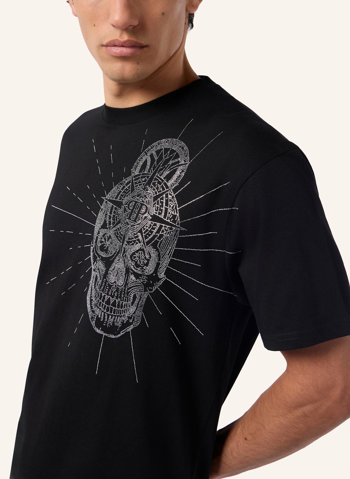 PHILIPP PLEIN PHILIPP PLEIN Round Neck T-Shirt Skull Stones: SCHWARZ