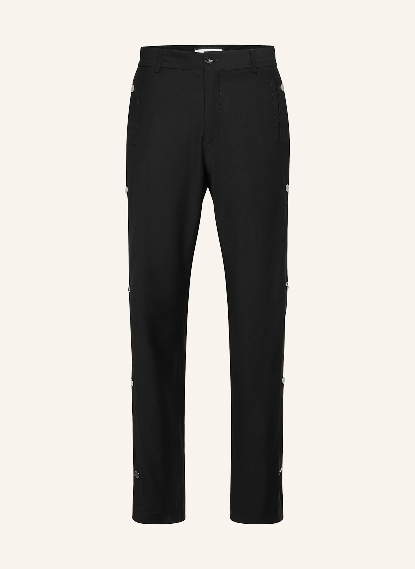 PHILIPP PLEIN Weite Hosenbeine MONOGRAM: SCHWARZ