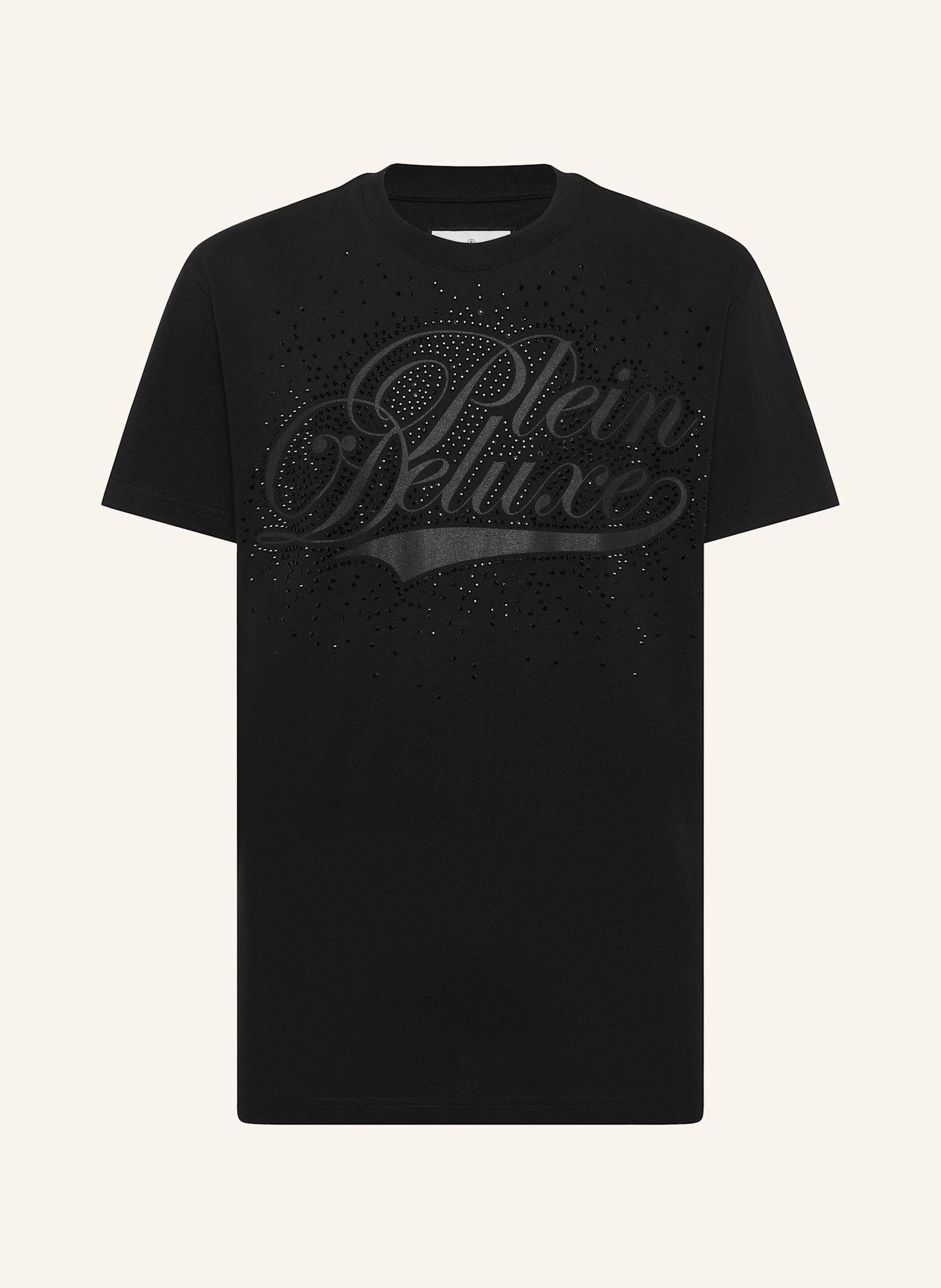 PHILIPP PLEIN T-Shirt Rundhalsausschnitt Ss: SCHWARZ
