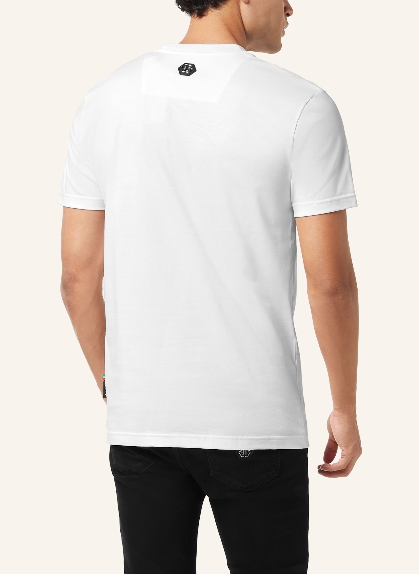 PHILIPP PLEIN T-Shirt Rundhalsausschnitt Ss: WEISS