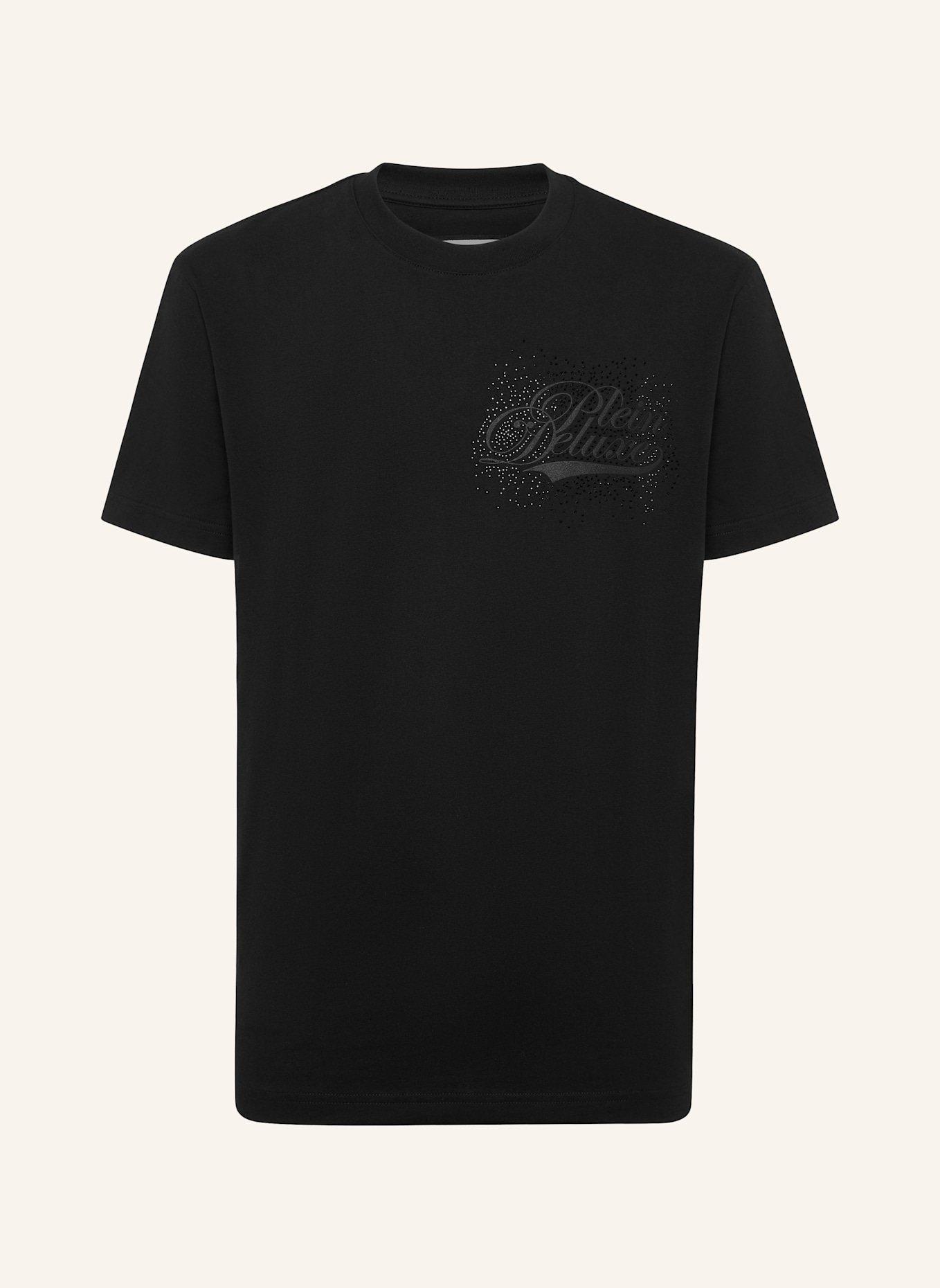 PHILIPP PLEIN T-Shirt Rundhalsausschnitt Ss: SCHWARZ
