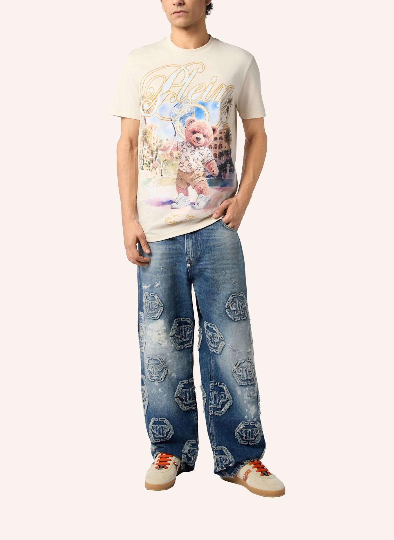 PHILIPP PLEIN PHILIPP PLEIN Beach Boy Jeans Raw Edge Monogram: DUNKELBLAU