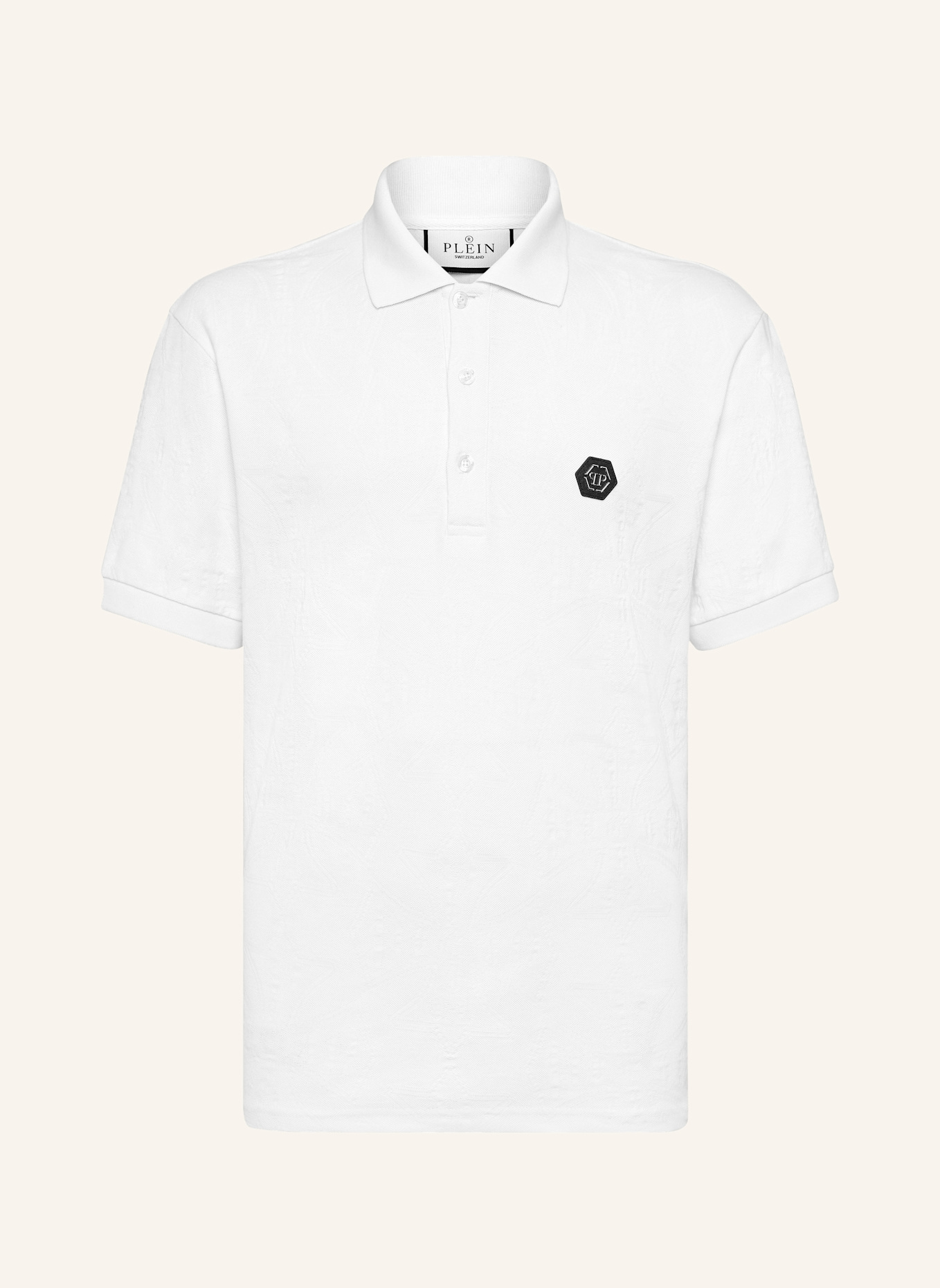PHILIPP PLEIN Poloshirt Ss CREST: WEISS